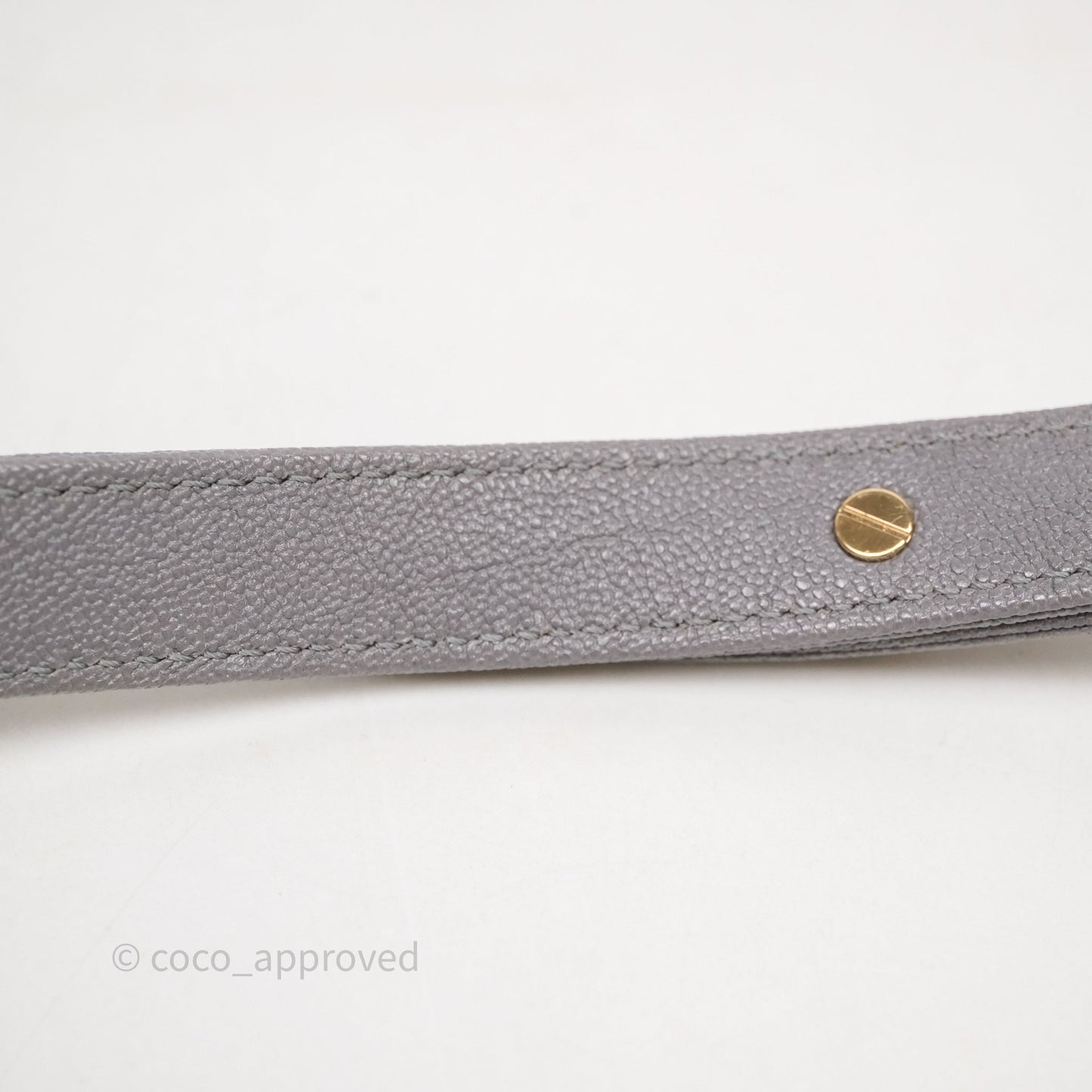Chanel Small Boy Dark Grey Caviar Gold Hardware