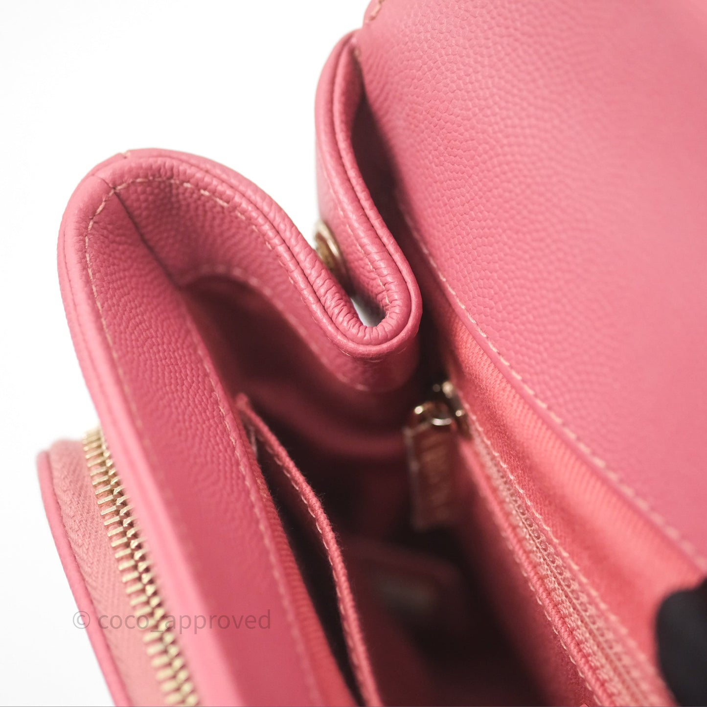 Chanel Quilted Medium Business Affinity Flap Rose Pink Caviar Gold Hardware