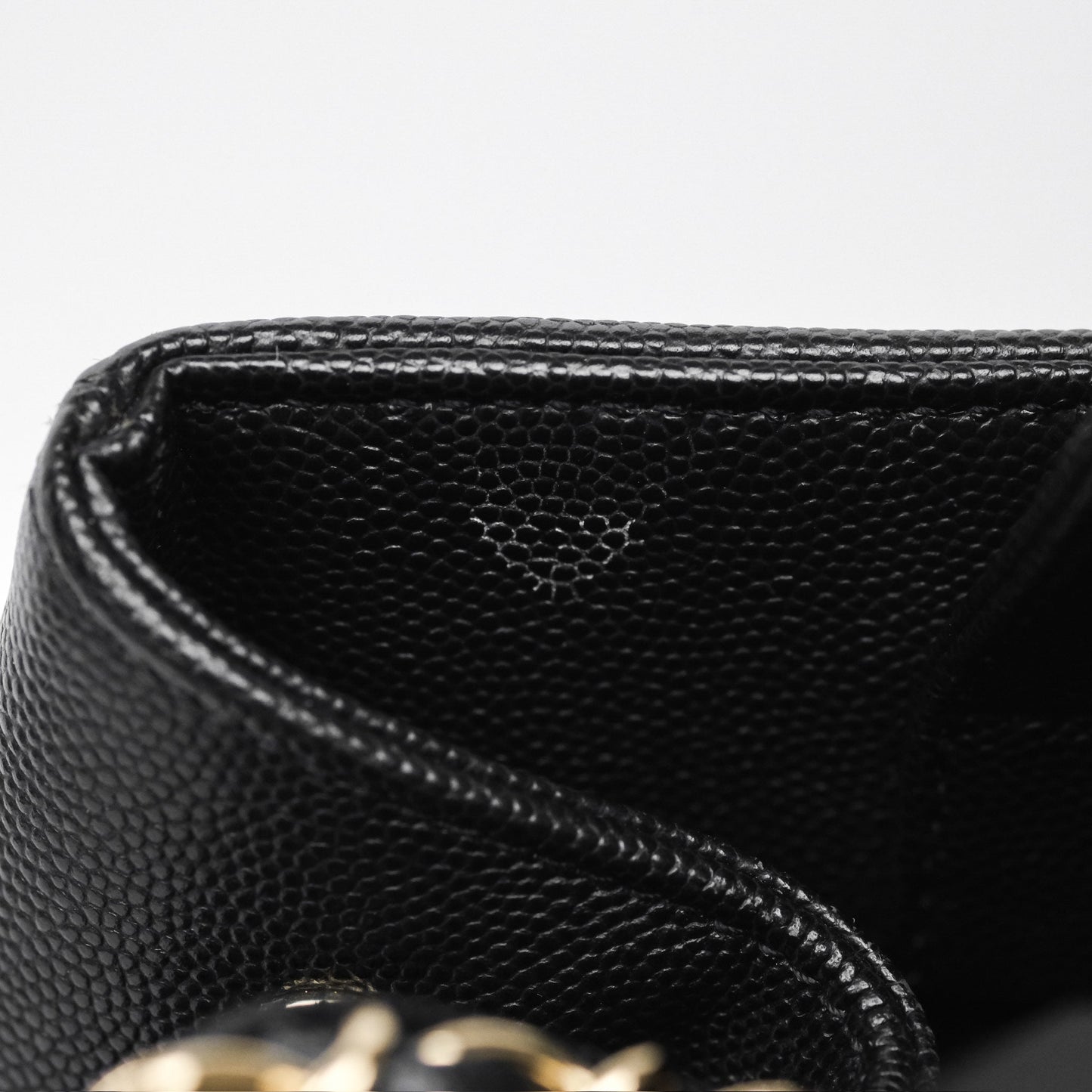 Chanel Small Business Affinity Shopping Bag Black Caviar Gold Hardware