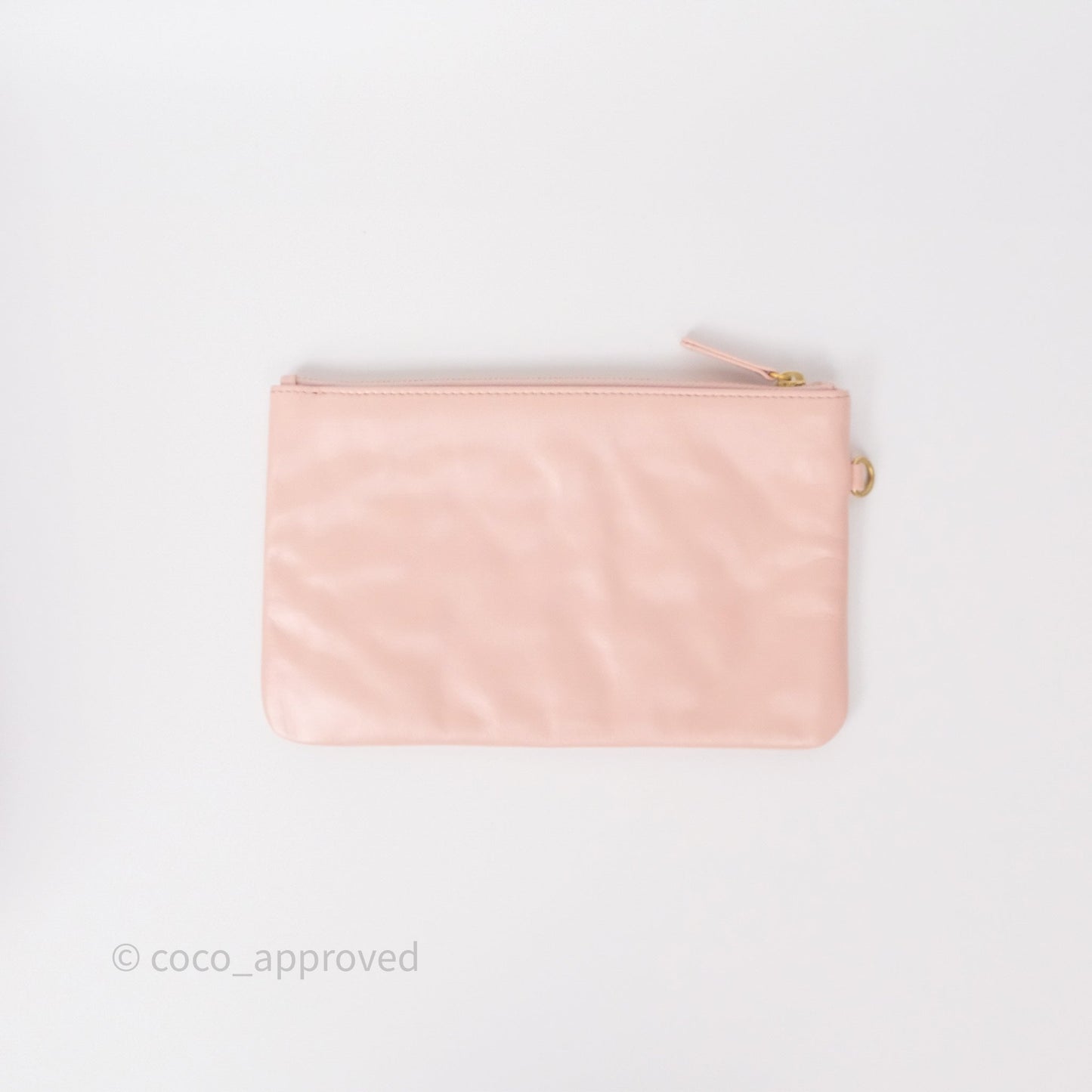 Chanel 22 Medium Pink Crumpled Calfskin Aged Gold Hardware