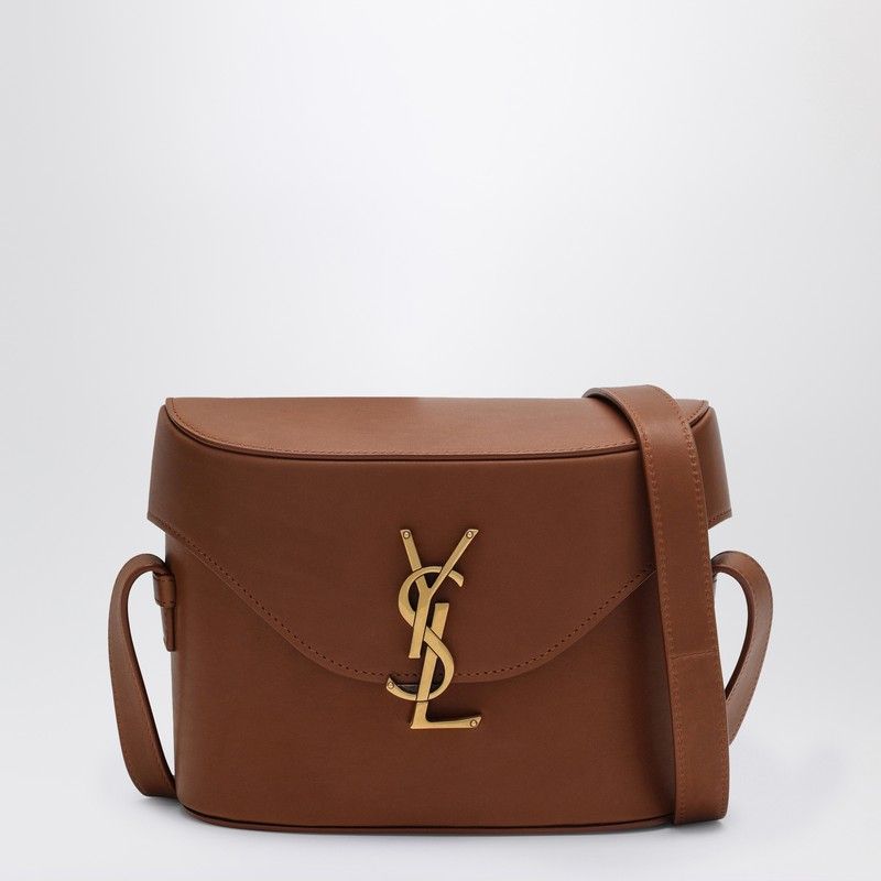 Luxury Saint Laurent Men's Monogram Small Brick-Coloured Shoulder Bag in Orange | 713700BWR0W