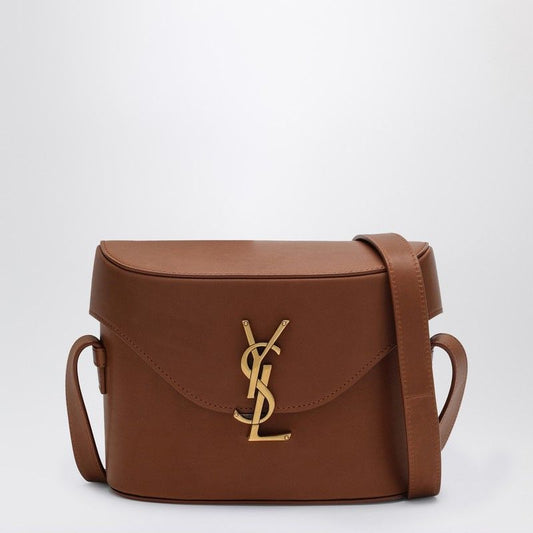 Luxury Saint Laurent Men's Monogram Small Brick-Coloured Shoulder Bag in Orange | 713700BWR0W
