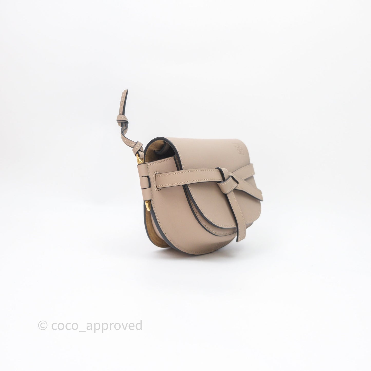 Loewe Mini Gate Dual Bag Beige Sand Soft Calfskin Jacquard Strap