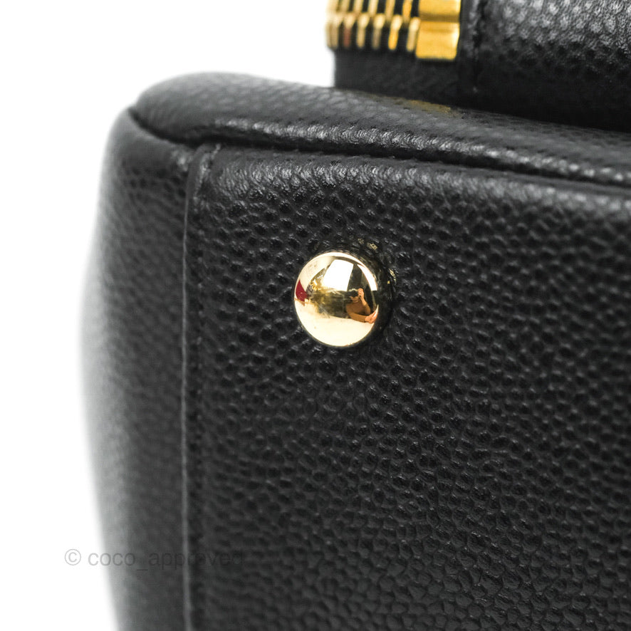 Chanel Quilted Small Business Affinity Flap Black Caviar Gold Hardware