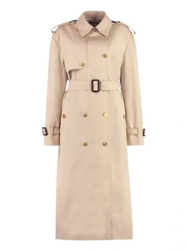 Luxury Gucci Trending 2025 Garbadin Trench Coat Beige