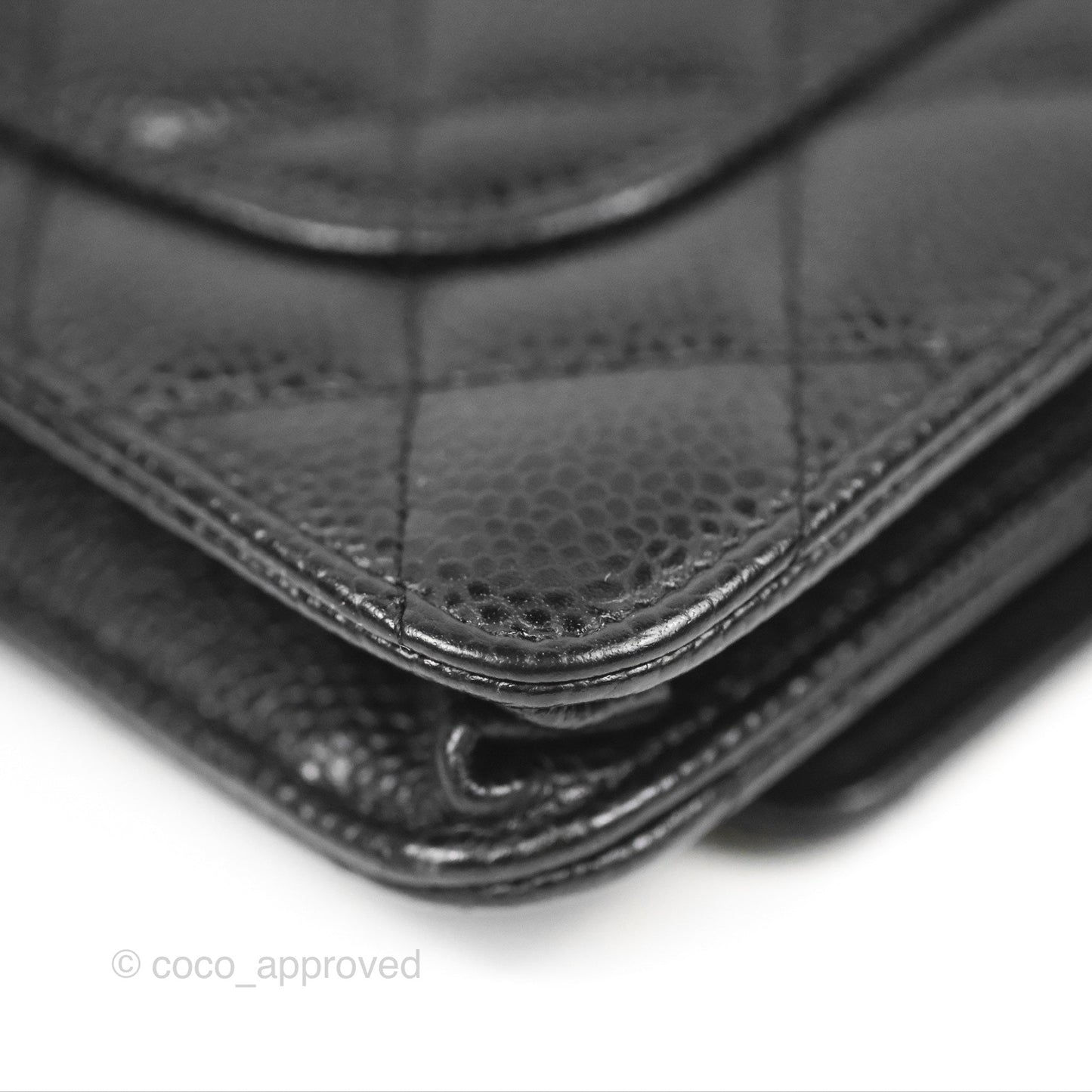 Chanel Classic Quilted WOC Black Caviar Gold Hardware