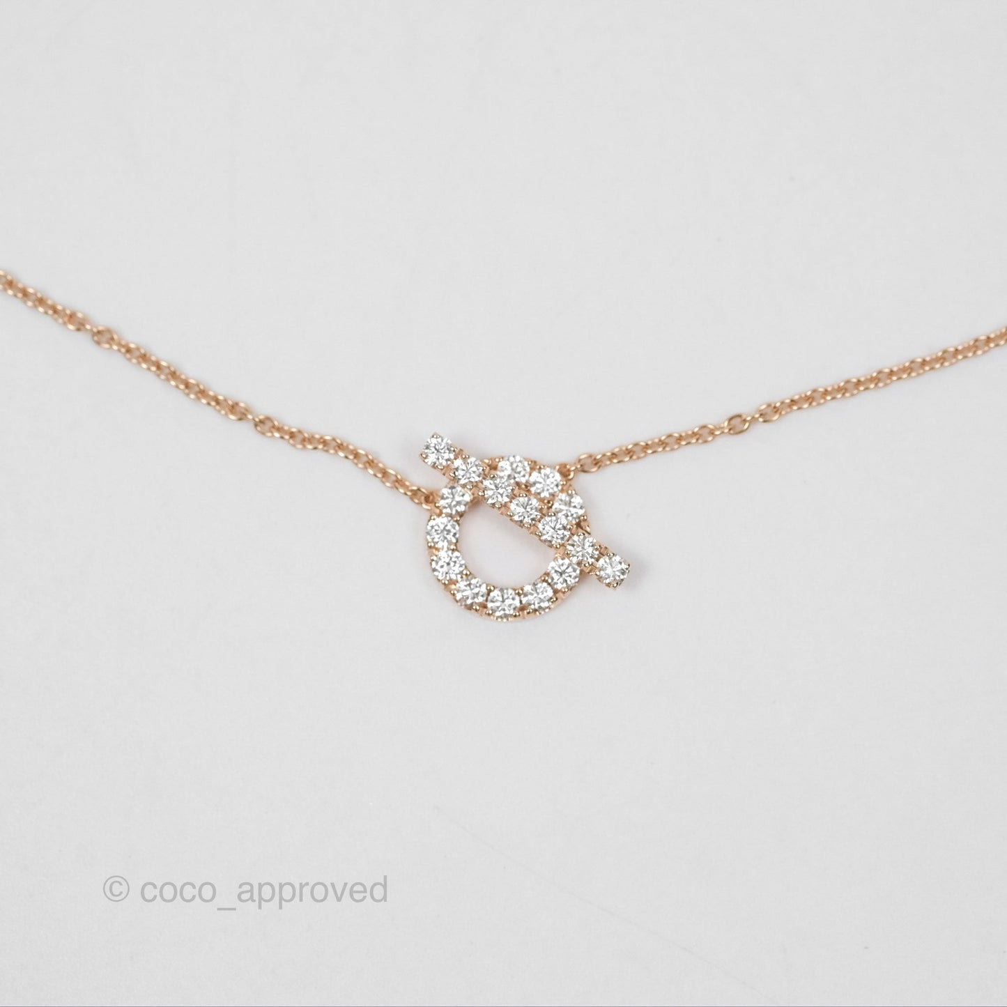 Hermès Finesse Necklace Rose Gold