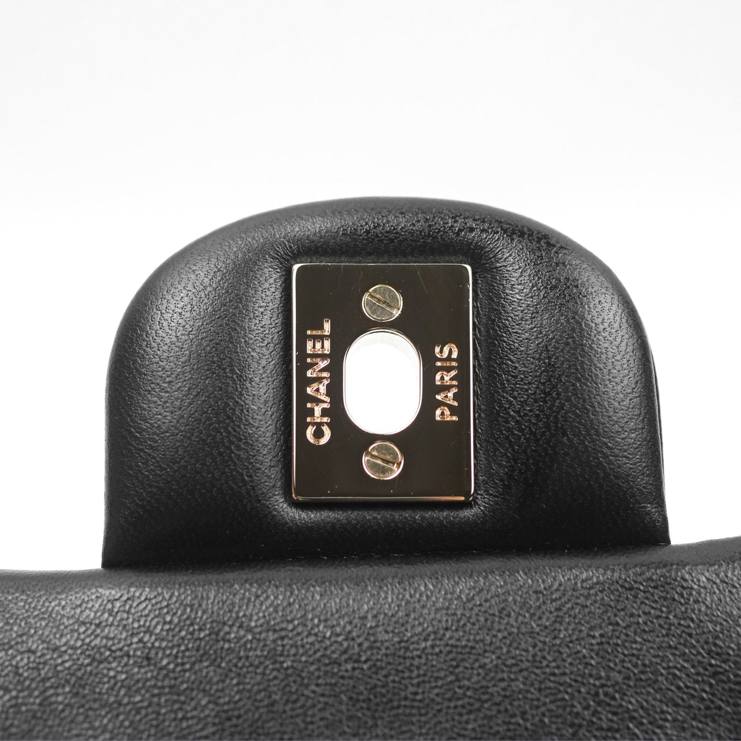 Chanel Top Handle Mini Rectangular Flap Bag Black Lambskin Gold Hardware