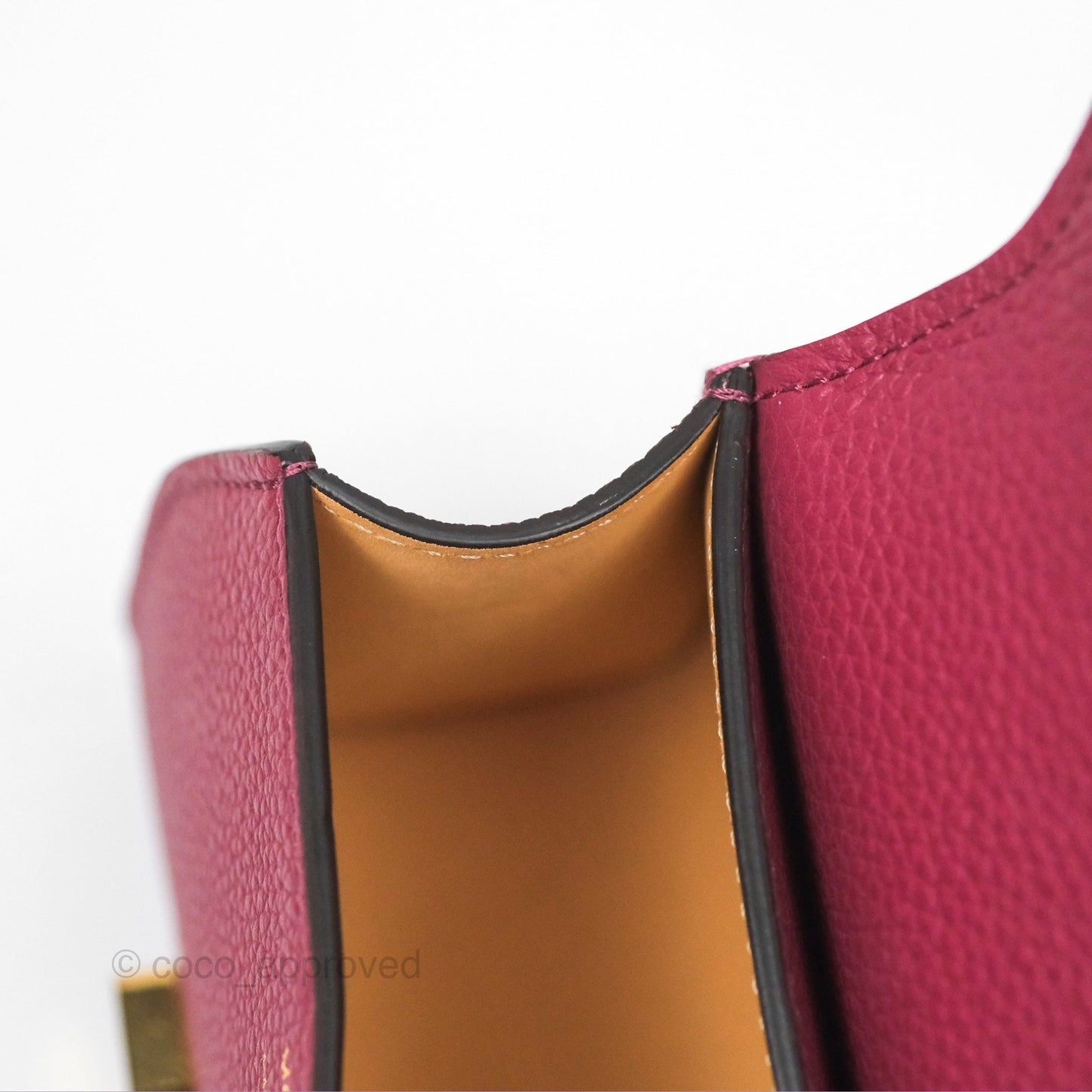 Moynat Réjane Nano Litchi Taurillon Blush Leather