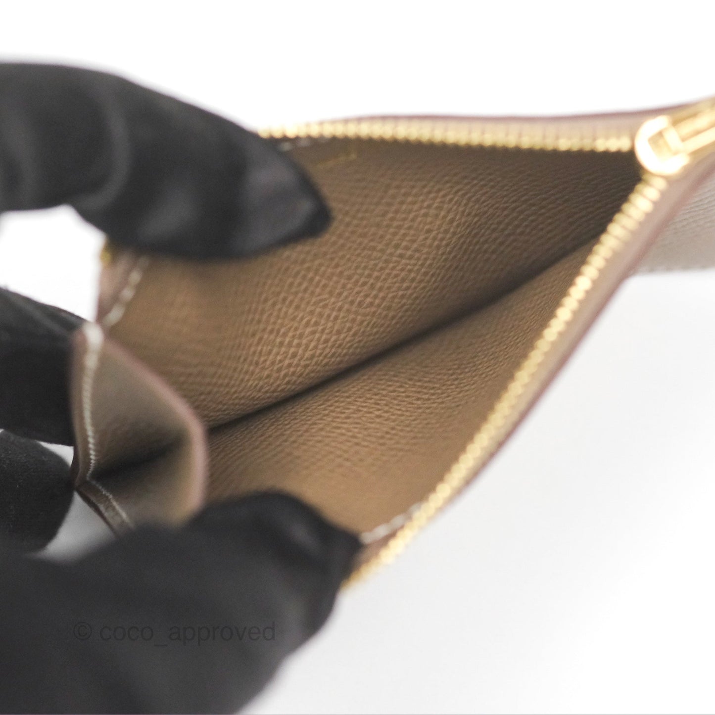 Hermès Constance Slim Wallet Etoupe Epsom Gold Hardware