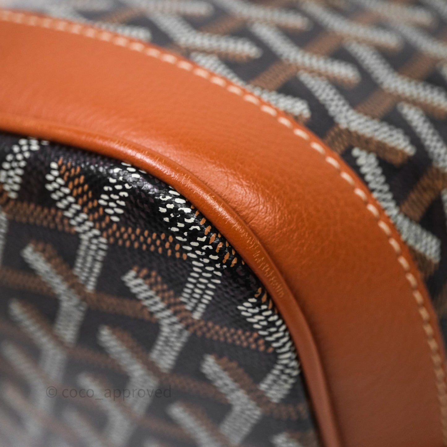 Goyard Petit Flot Bucket Bag Black & Tan Goyardine