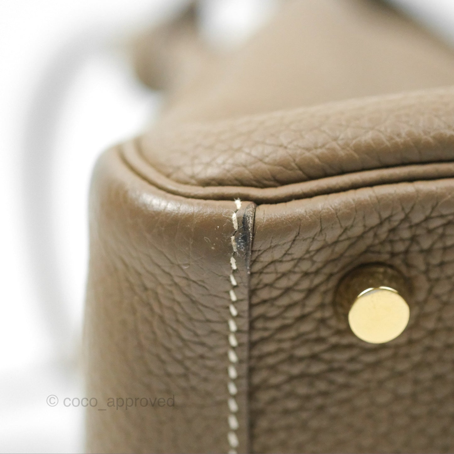 Hermès Lindy 26 Etoupe Clemence Gold Hardware
