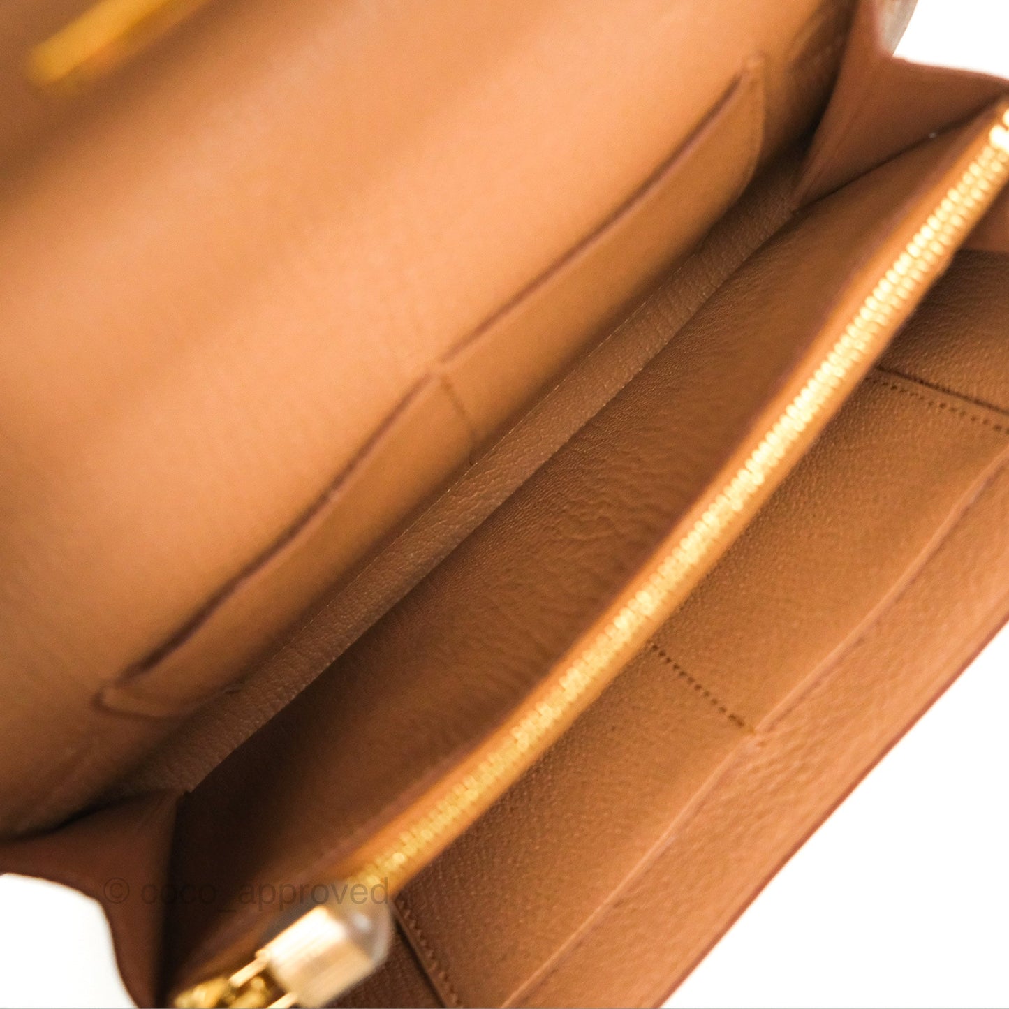 Hermès Kelly To Go Wallet Quebracho Chevre Mysore Gold Hardware