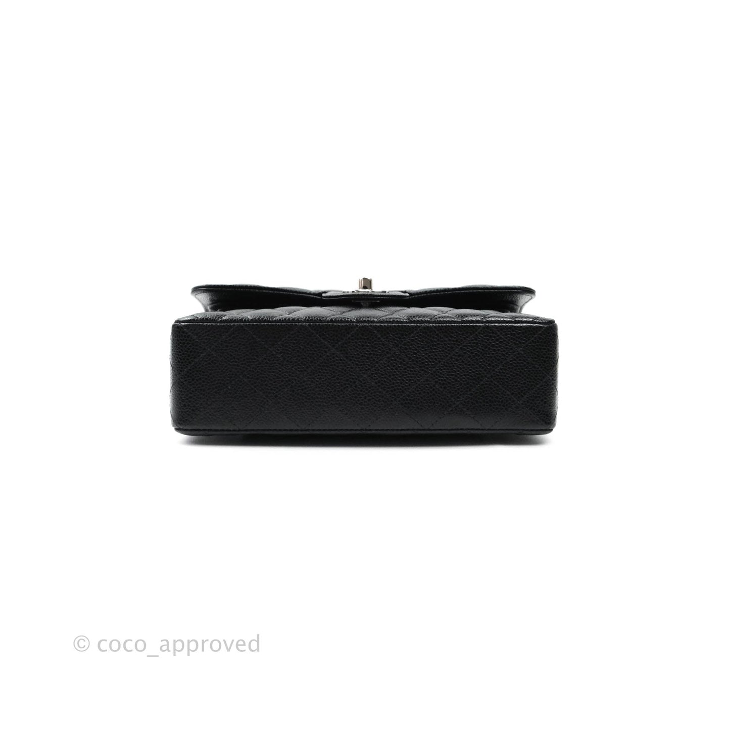 Chanel Small S/M Quilted Classic Flap Black Caviar Silver Hardware