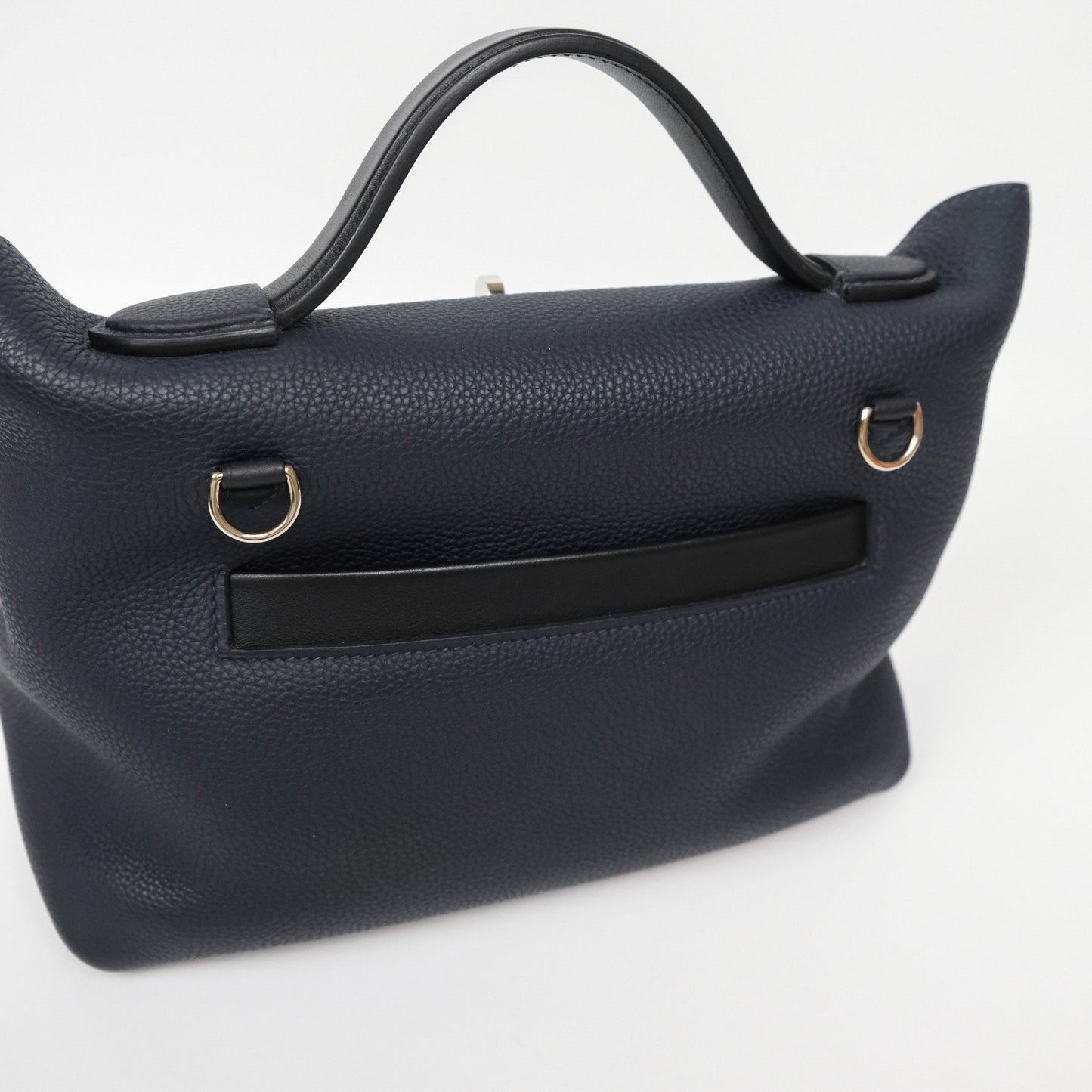 Hermès 24/24 29 Bleu Nuit 2Z / Noir Black 89 Togo/Swift Palladium Hardware