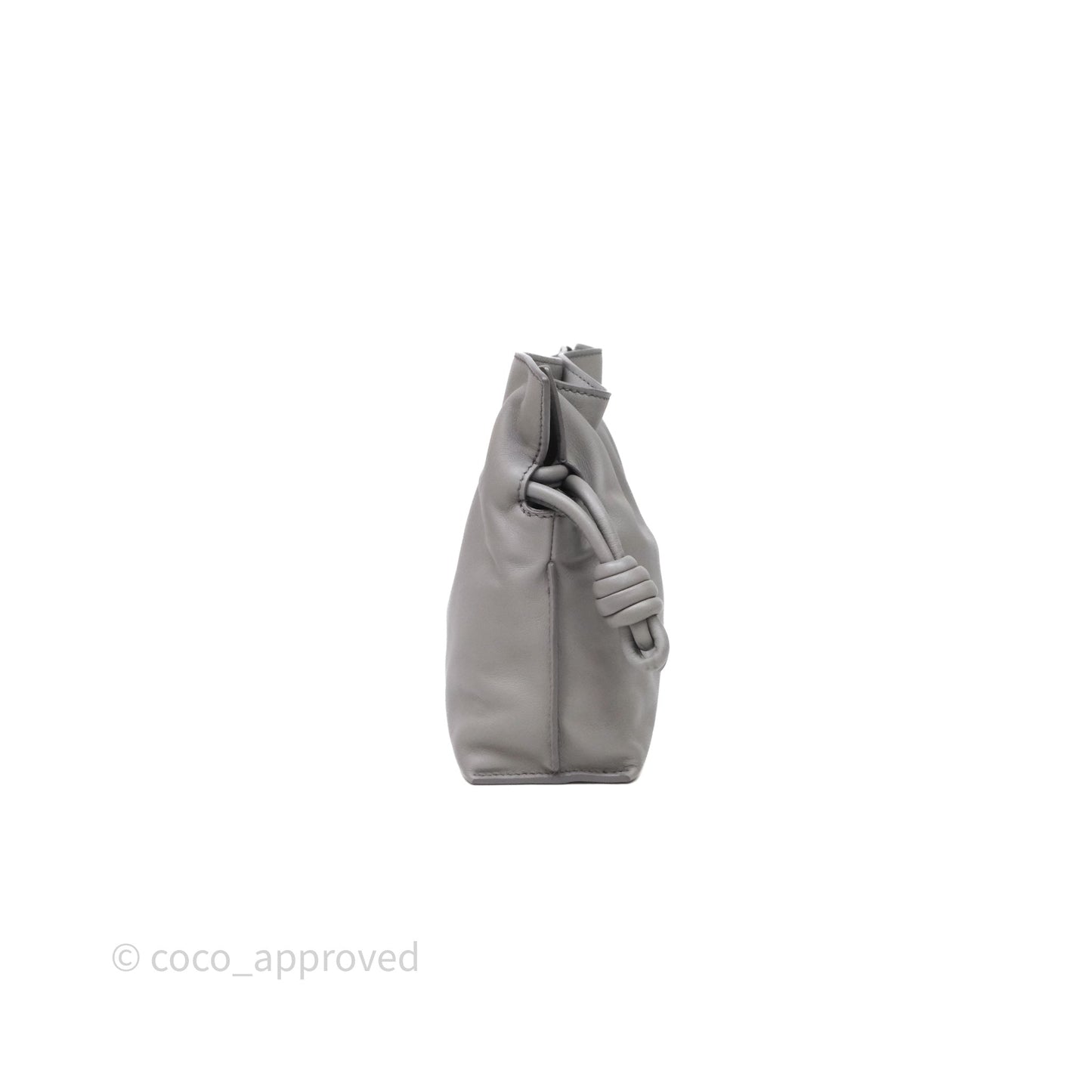 Loewe Mini Flamenco Clutch Nappa Calfskin Grey