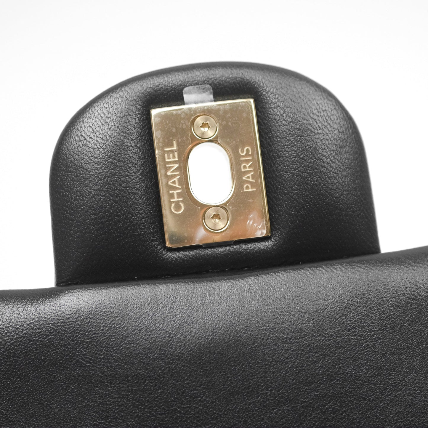Chanel Mini Square Black Lambskin Gold Hardware