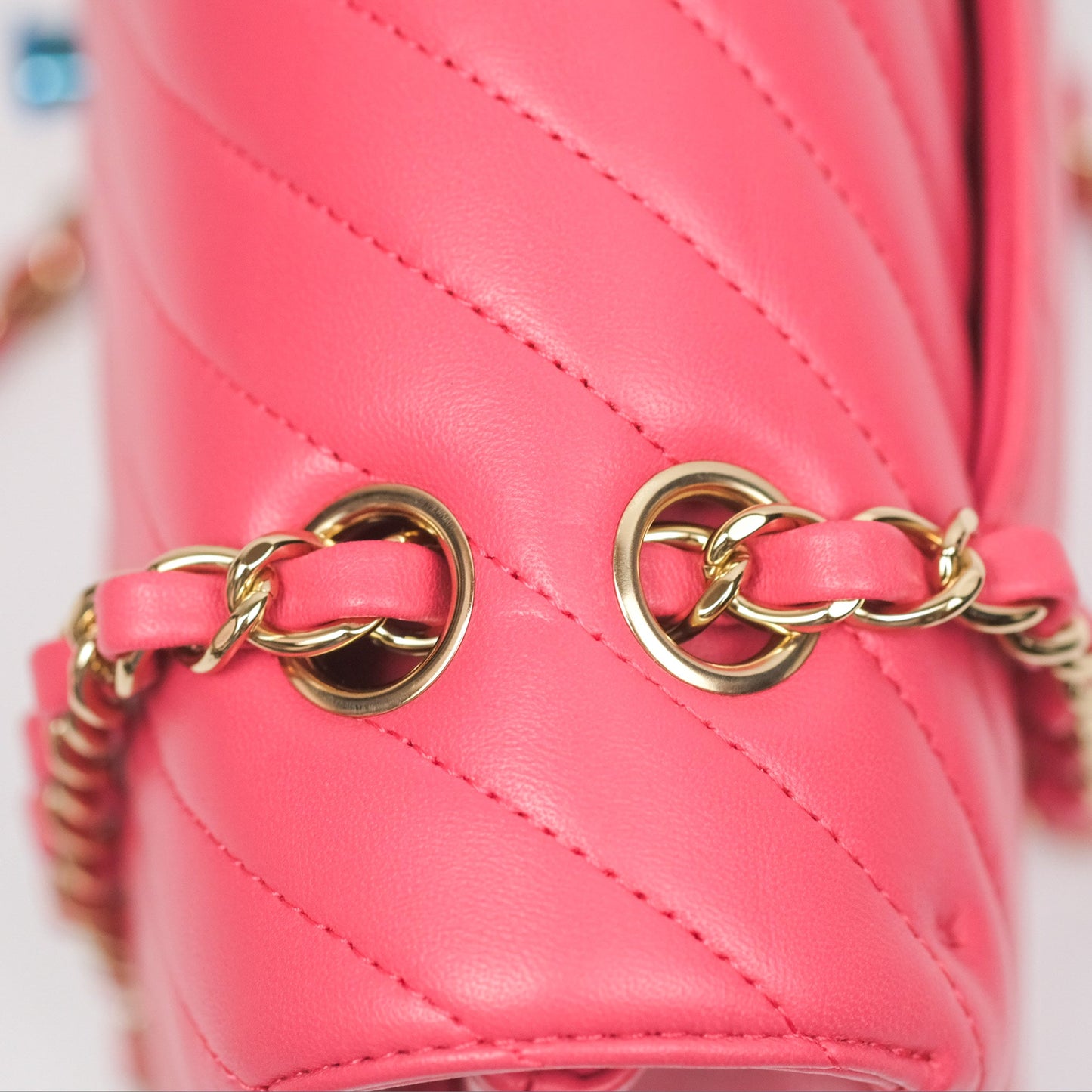 Chanel Medium Classic Flap Chevron Pink Lambskin Gold Hardware