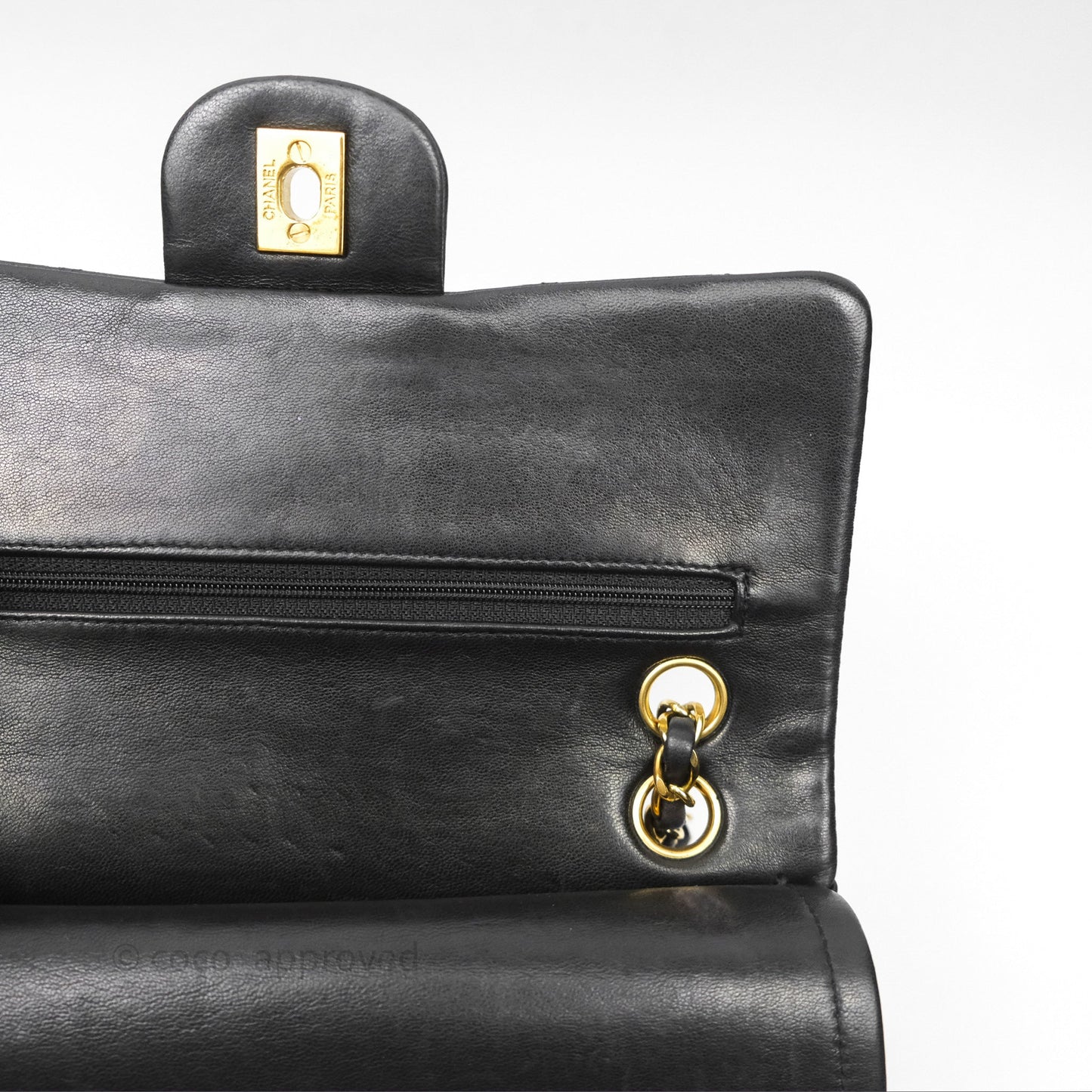 Chanel Classic Vintage Small Flap Black Lambskin 24K Gold Hardware
