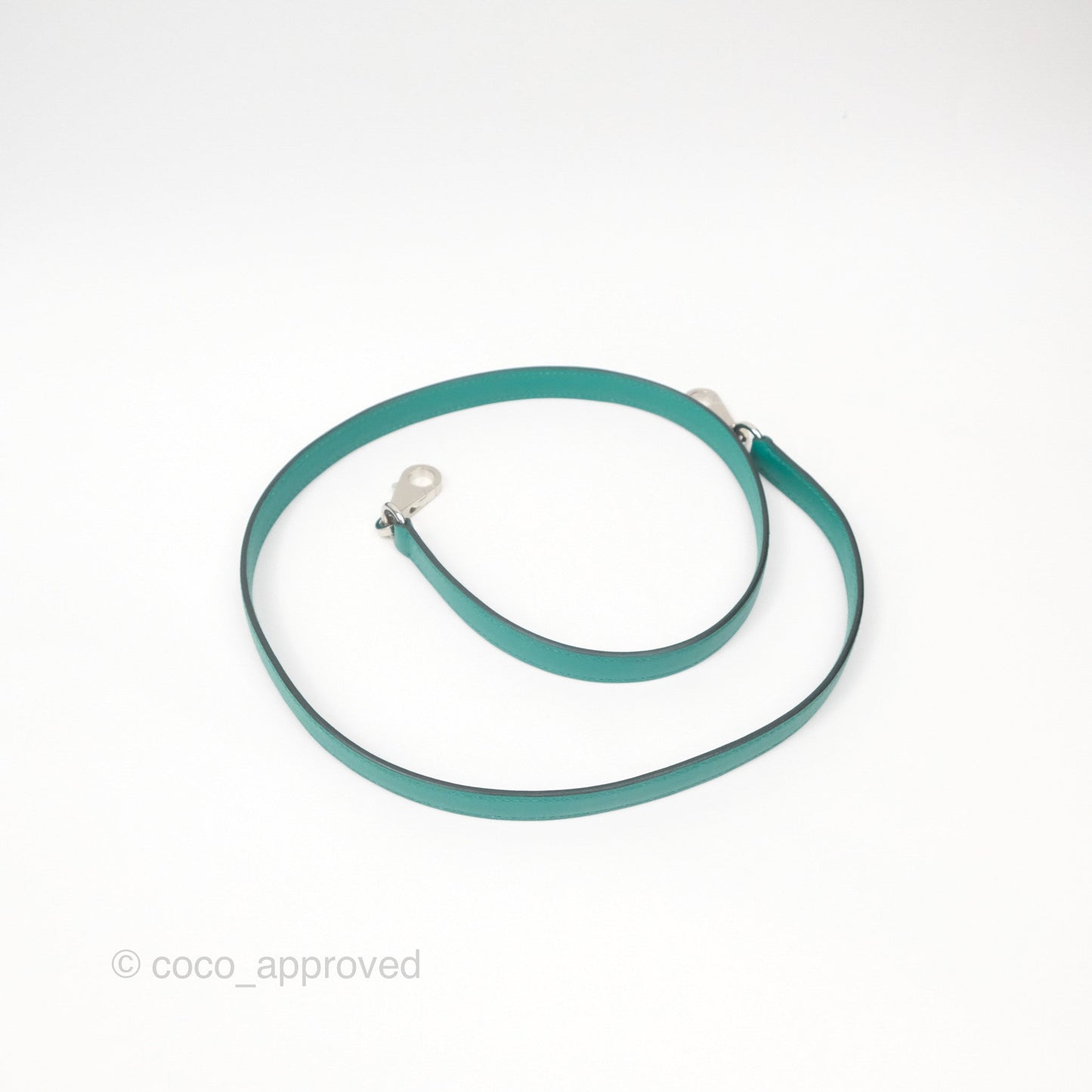 Hermès Sellier Kelly 25 Madame Leather Vert Verone U1/ Bleu De Prusse 7P Palladium Hardware
