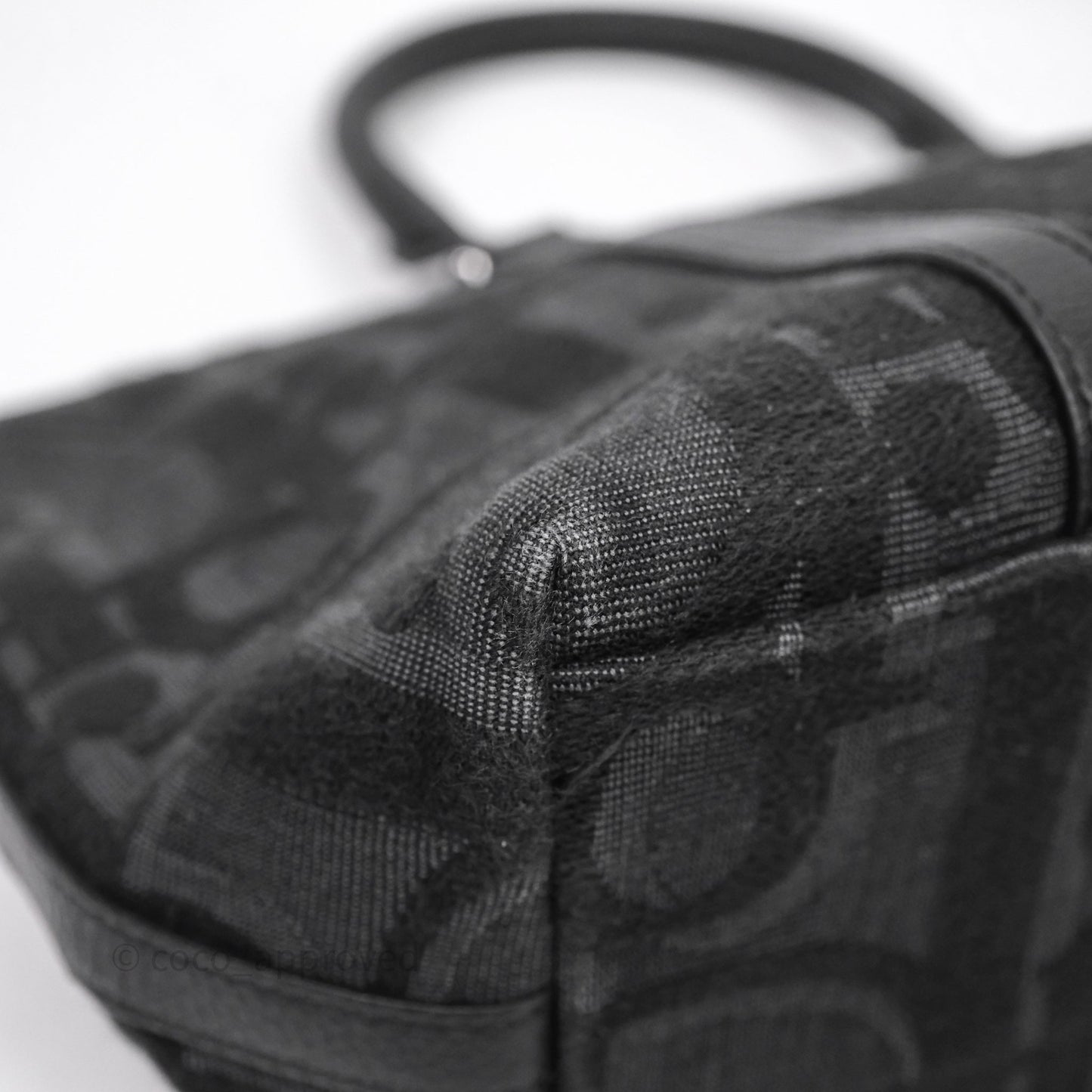 Christian Dior Oblique Jacquard Weekender Black Bag
