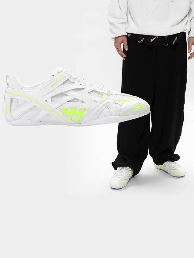 Luxury Balenciaga Drive Low Top Sneakers Fluo Yellow White