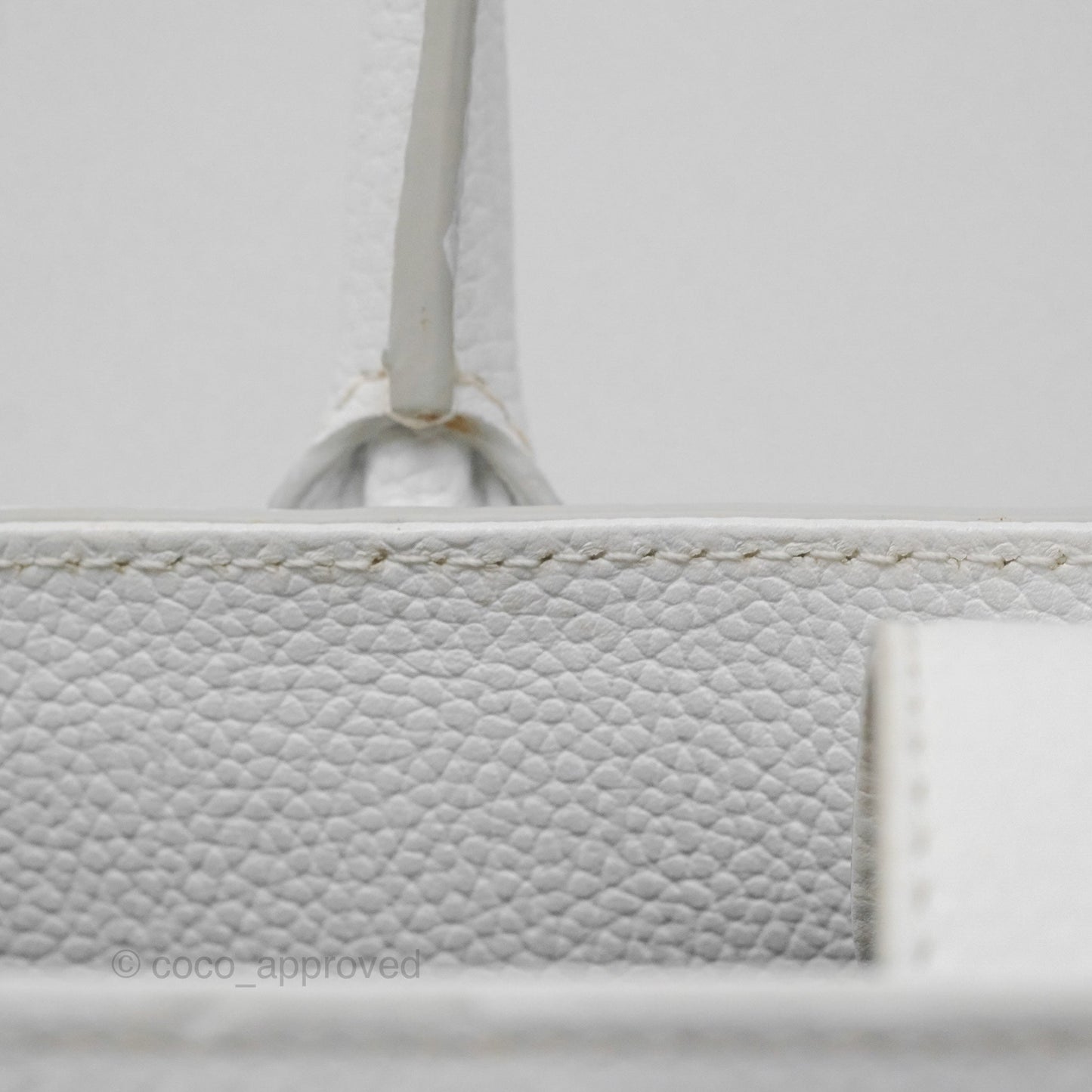 Chanel Mini Neo Executive Shopper Tote White Grained Calfskin Silver Hardware