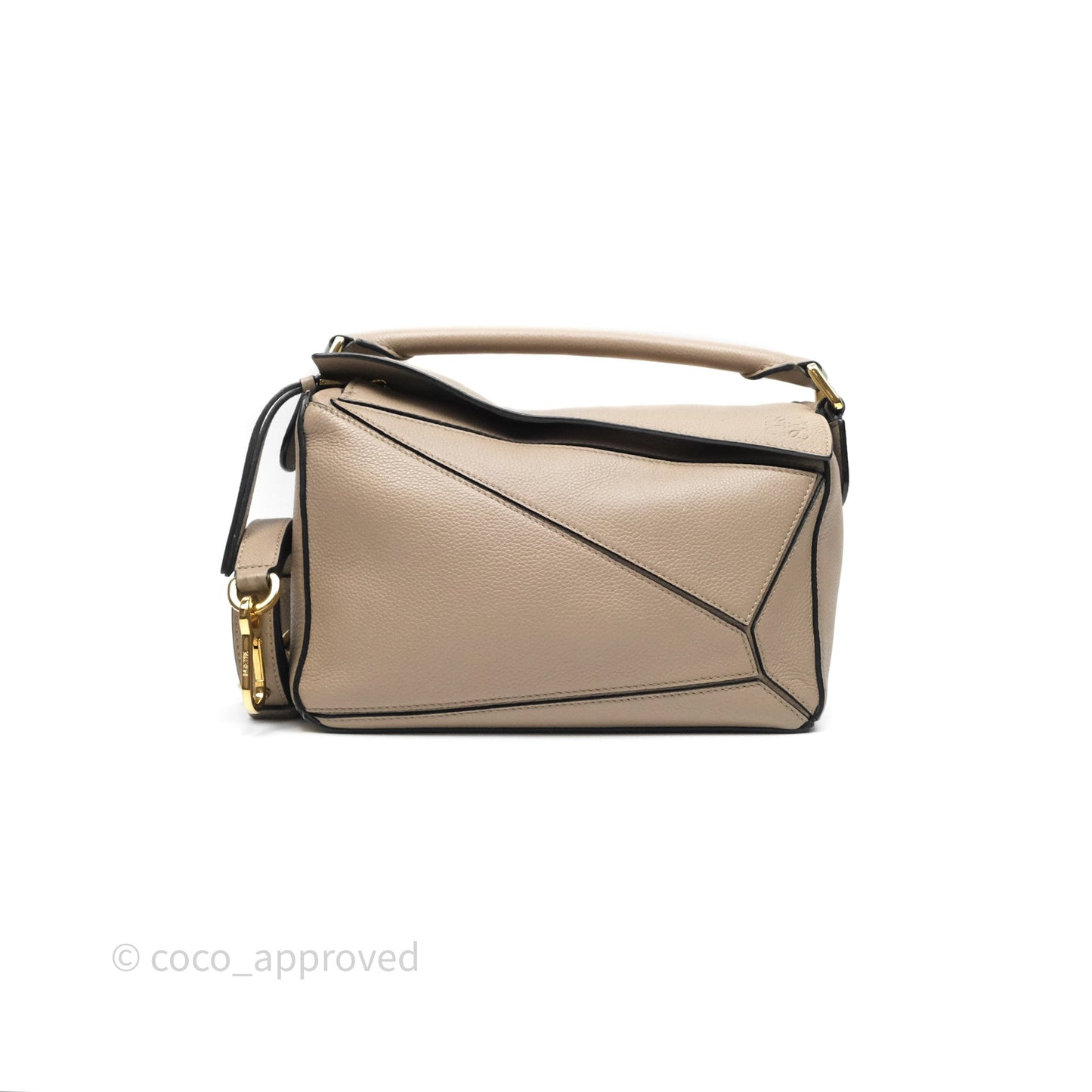 Loewe Small Puzzle Bag Sand Mink Grained Calfskin