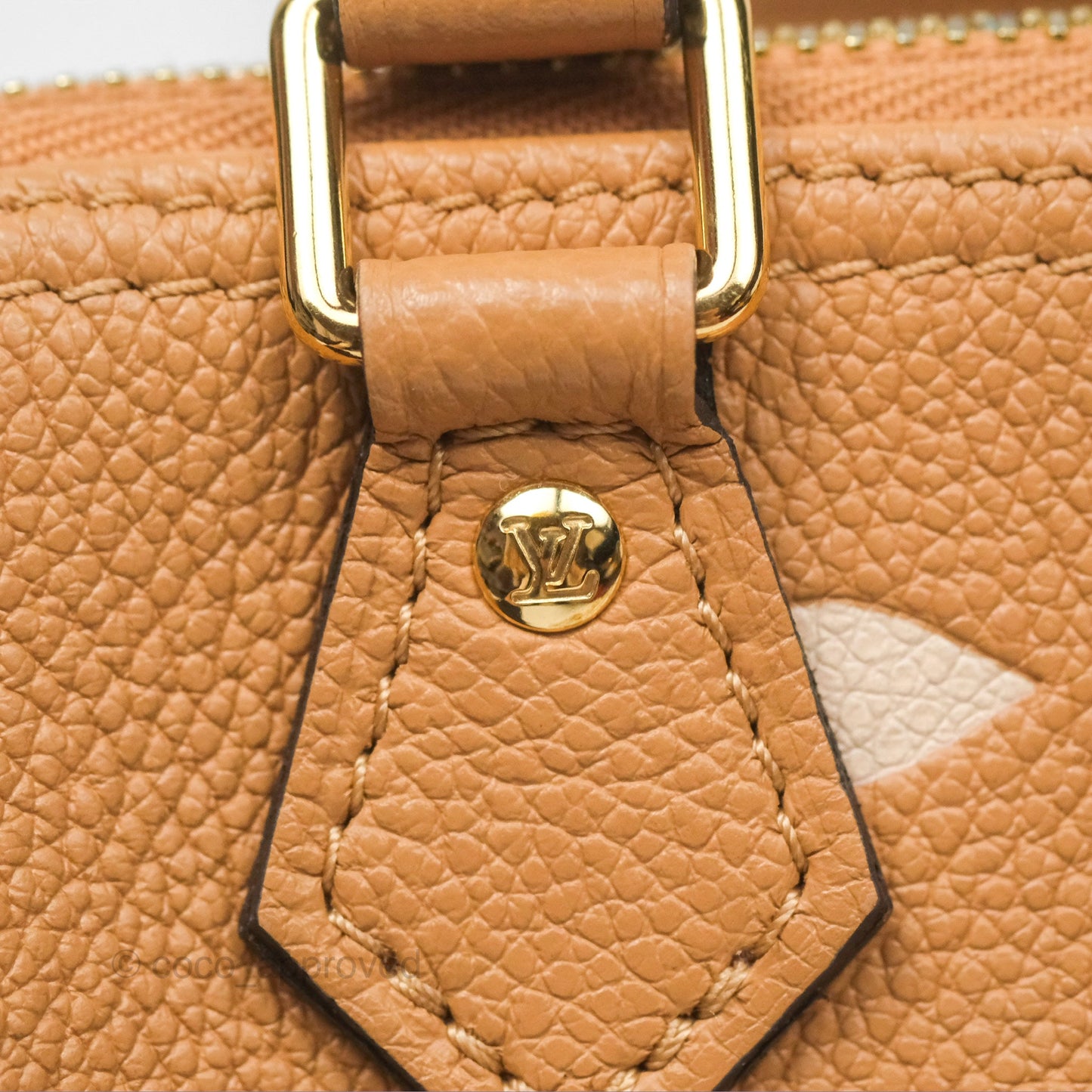 Louis Vuitton Nano Speedy Monogram Arizona Creme
