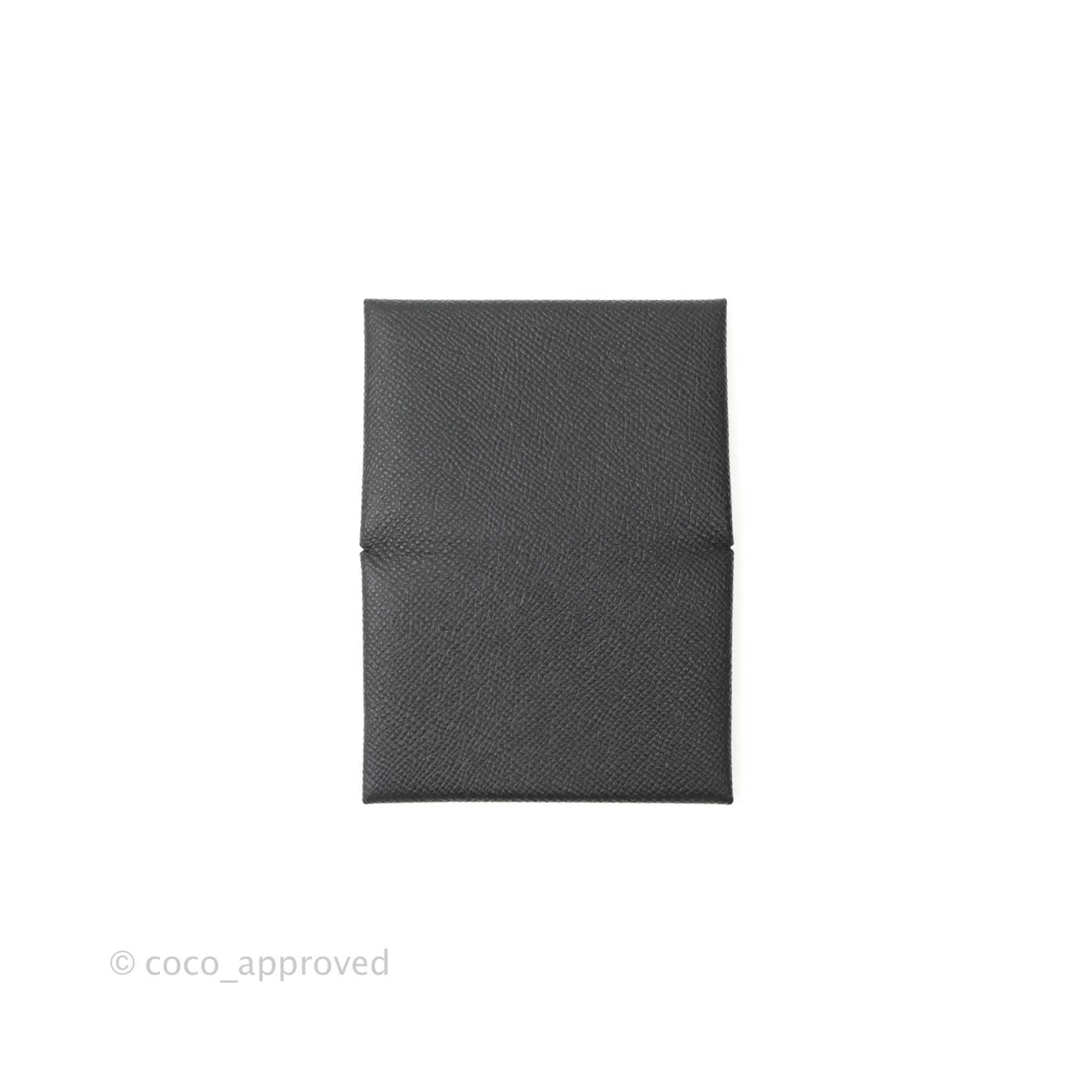 Hermès Calvi Card Holder Epsom Black