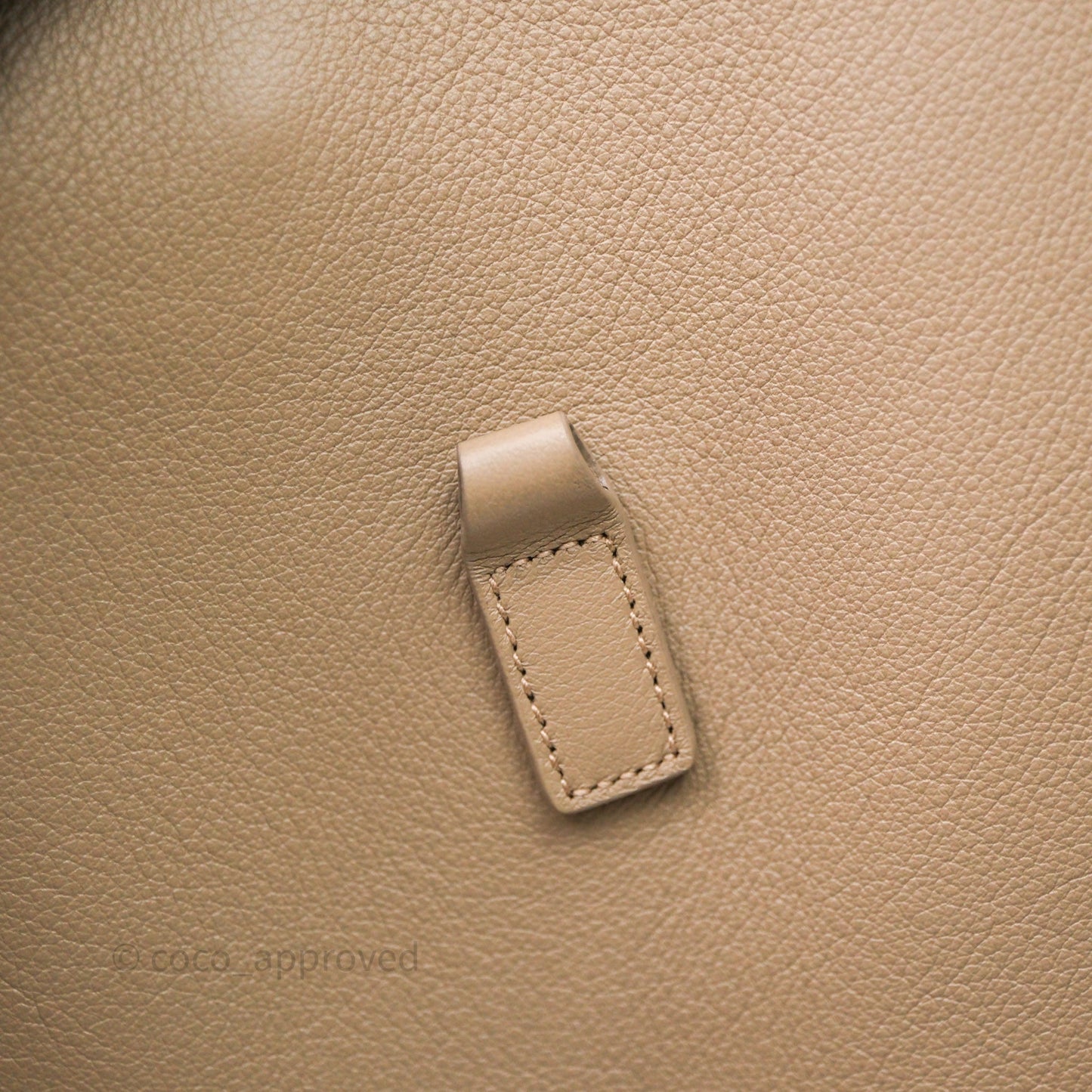 Saint Laurent LE 5 à 7 Supple Large Dusty Grey Grained Leather Gold Hardware
