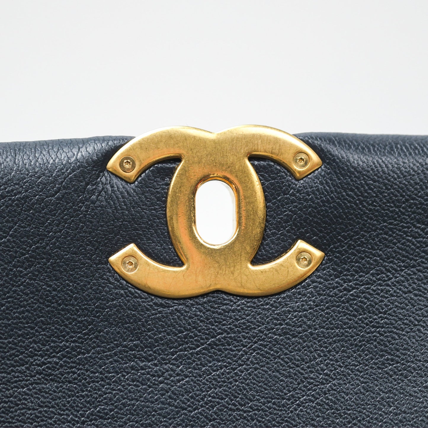 Chanel 19 Small Navy Goatskin Mixed Hardware