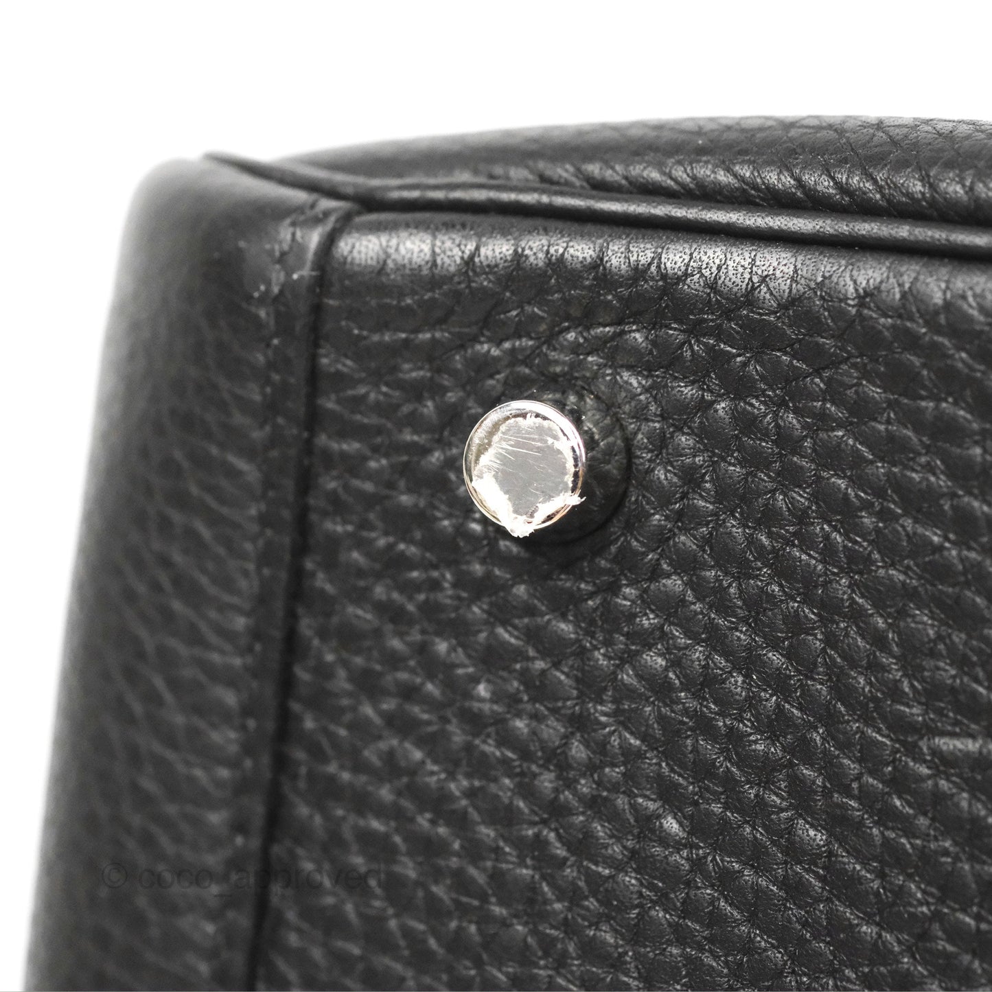 Hermès Lindy 26 Black Clemence Silver Hardware