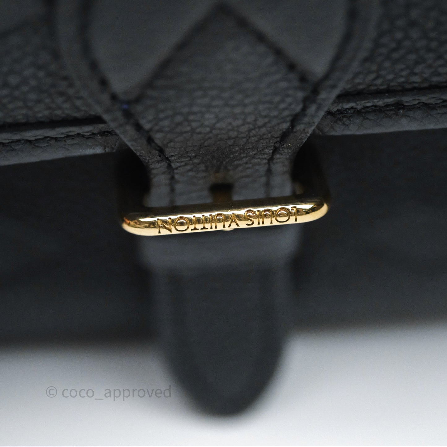 Louis Vuitton Diane Bag Black Monogram Empreinte Leather Gold Hardware