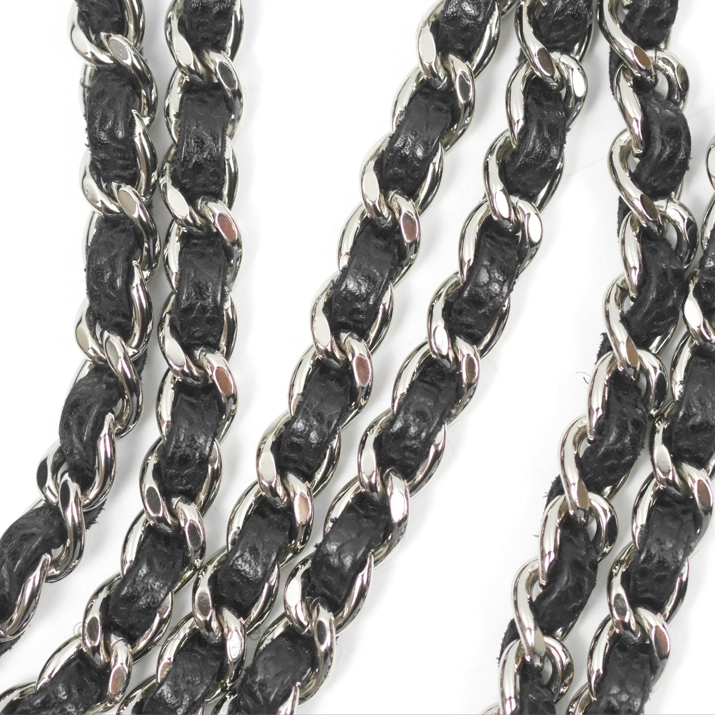 Chanel Quilted Classic Wallet On Chain WOC Black Caviar Silver Hardware