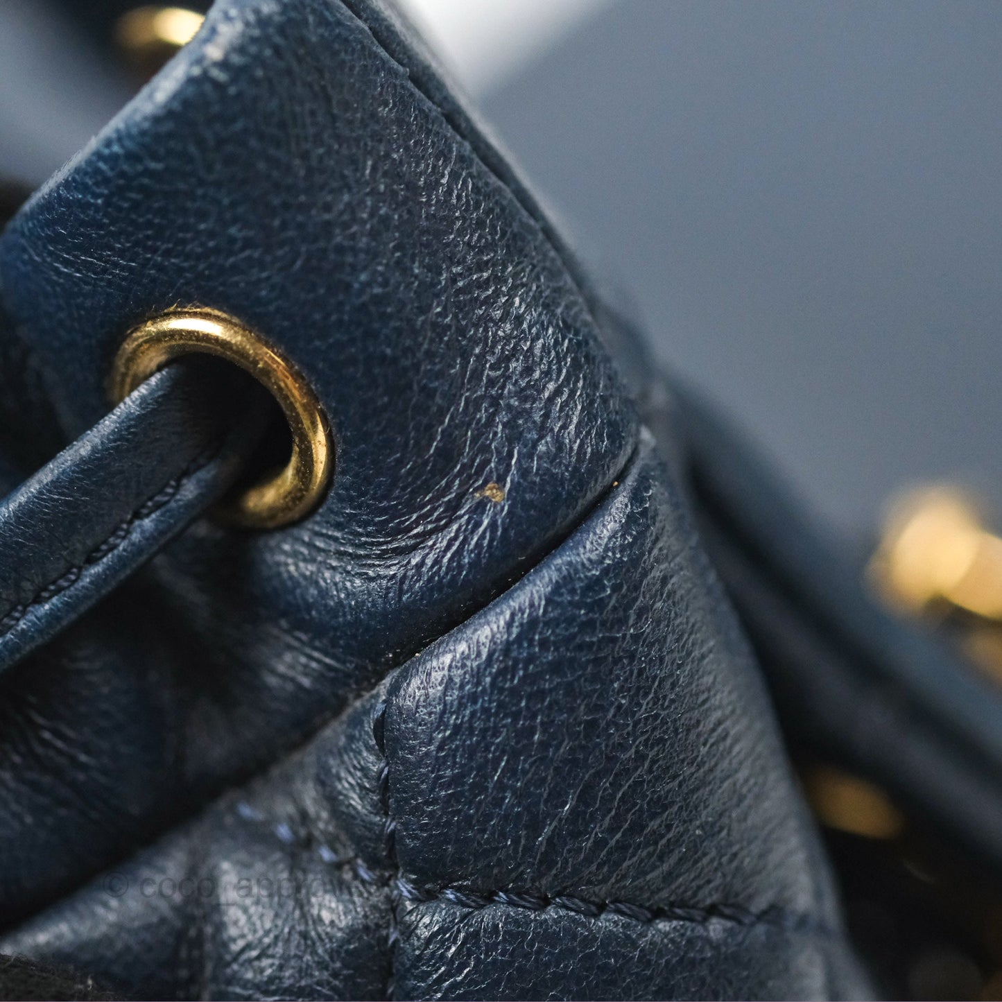 Chanel Mini Navy Calfskin Urban Spirit Backpack ⁣⁣⁣⁣⁣⁣⁣⁣⁣⁣⁣⁣⁣⁣Gold Hardware