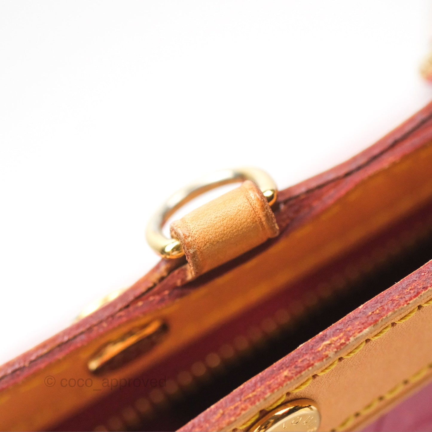Louis Vuitton Brea MM Red Vernis Patent Monogram