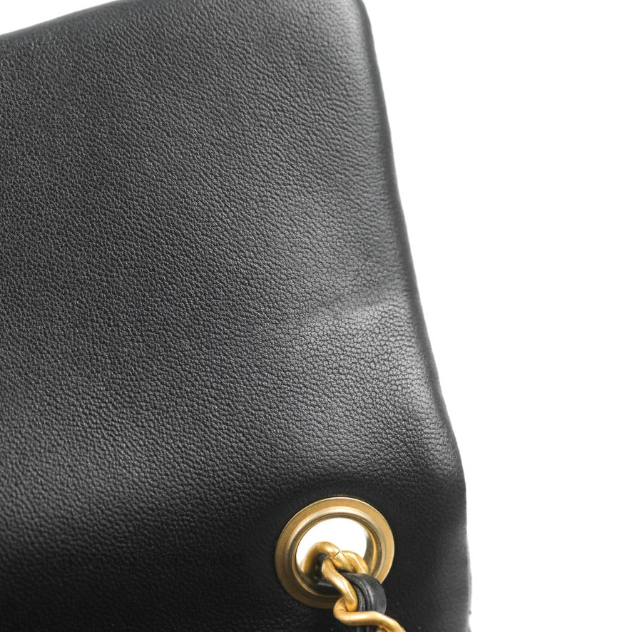 Chanel Mini Rectangular Pearl Crush Quilted Black Lambskin Gold Hardware