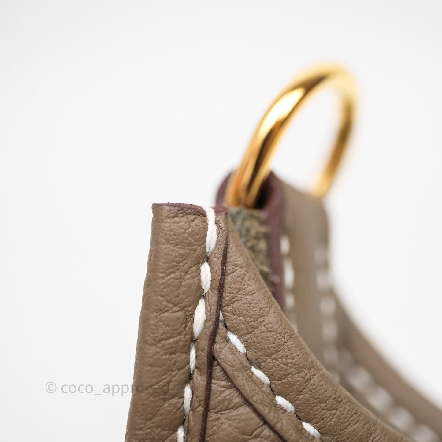 Hermès Mini Evelyne 16 Etoupe 18 Clemence Gold Hardware