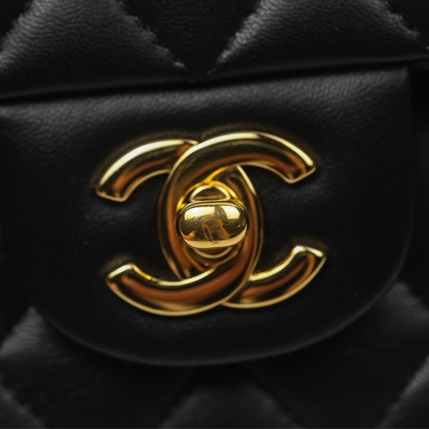 Chanel Small S/M Classic Flap Black Lambskin Gold Hardware