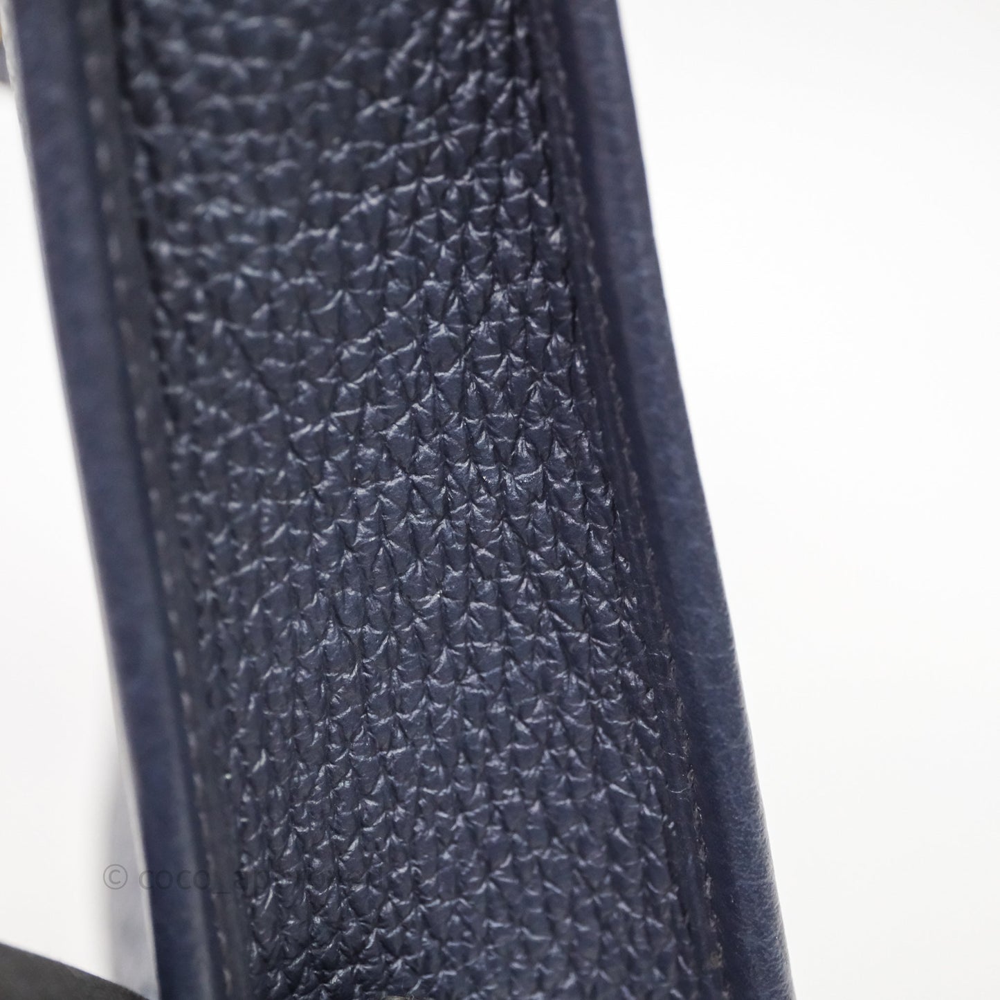 Hermès Mini Evelyne 16 Bleu Nuit 2Z Clemence Gold Hardware