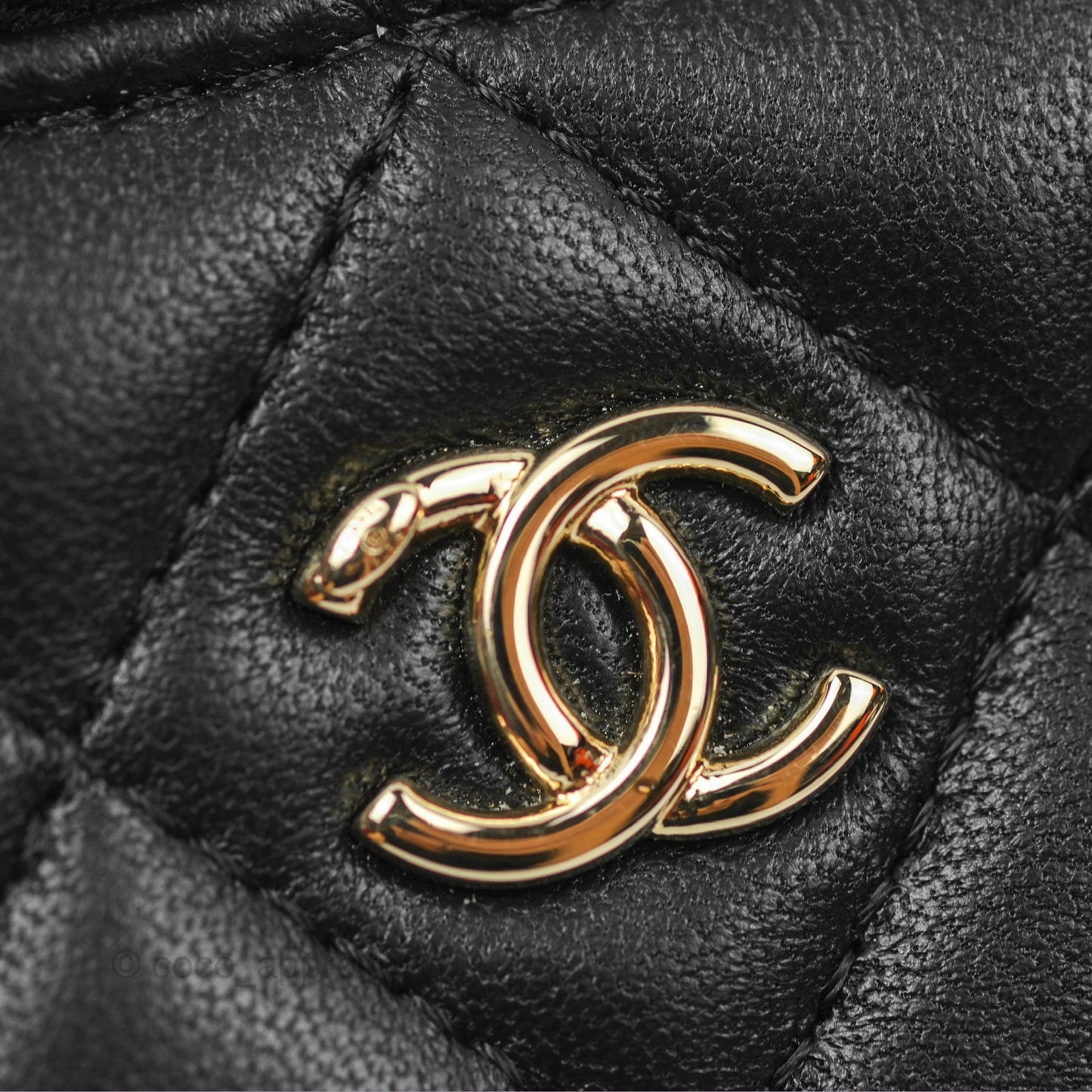 Chanel Ball Crush Vanity with Chain Black Lambskin Gold Hardware