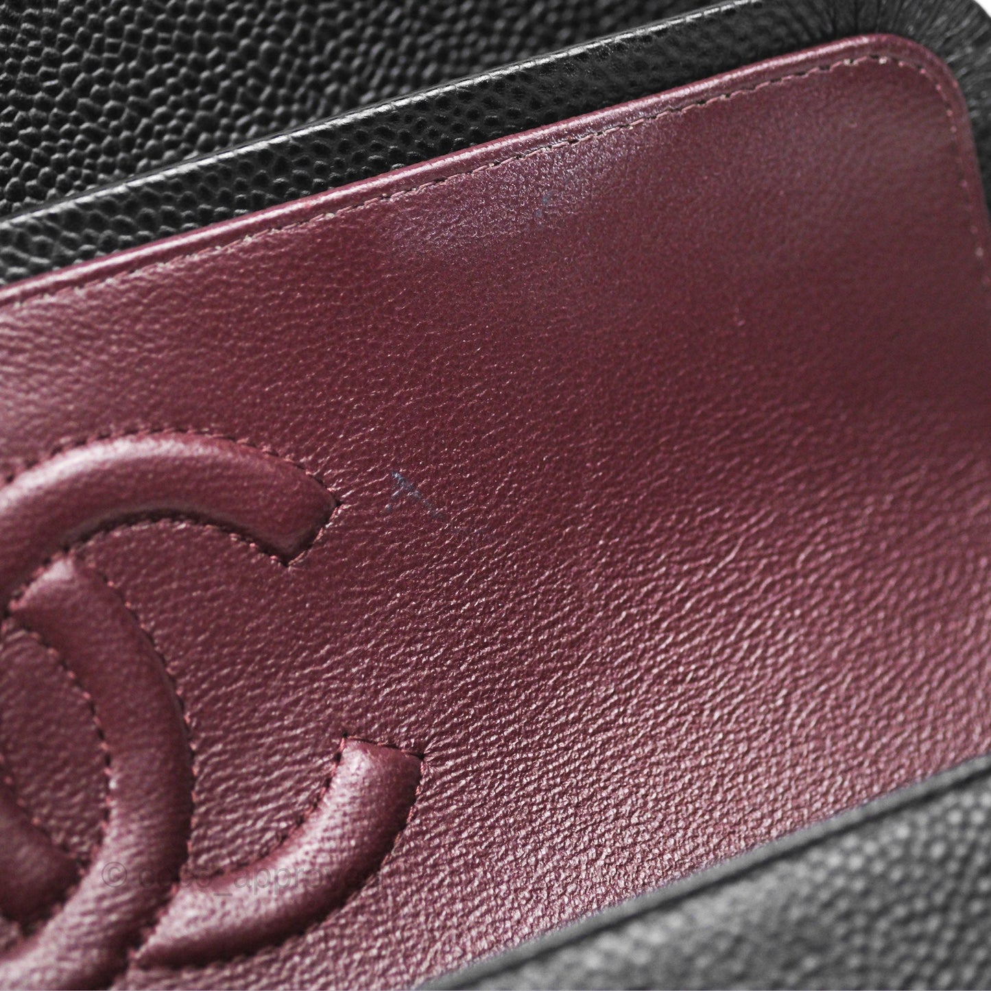 Chanel Classic M/L Medium Flap Quilted Black Caviar Silver Hardware