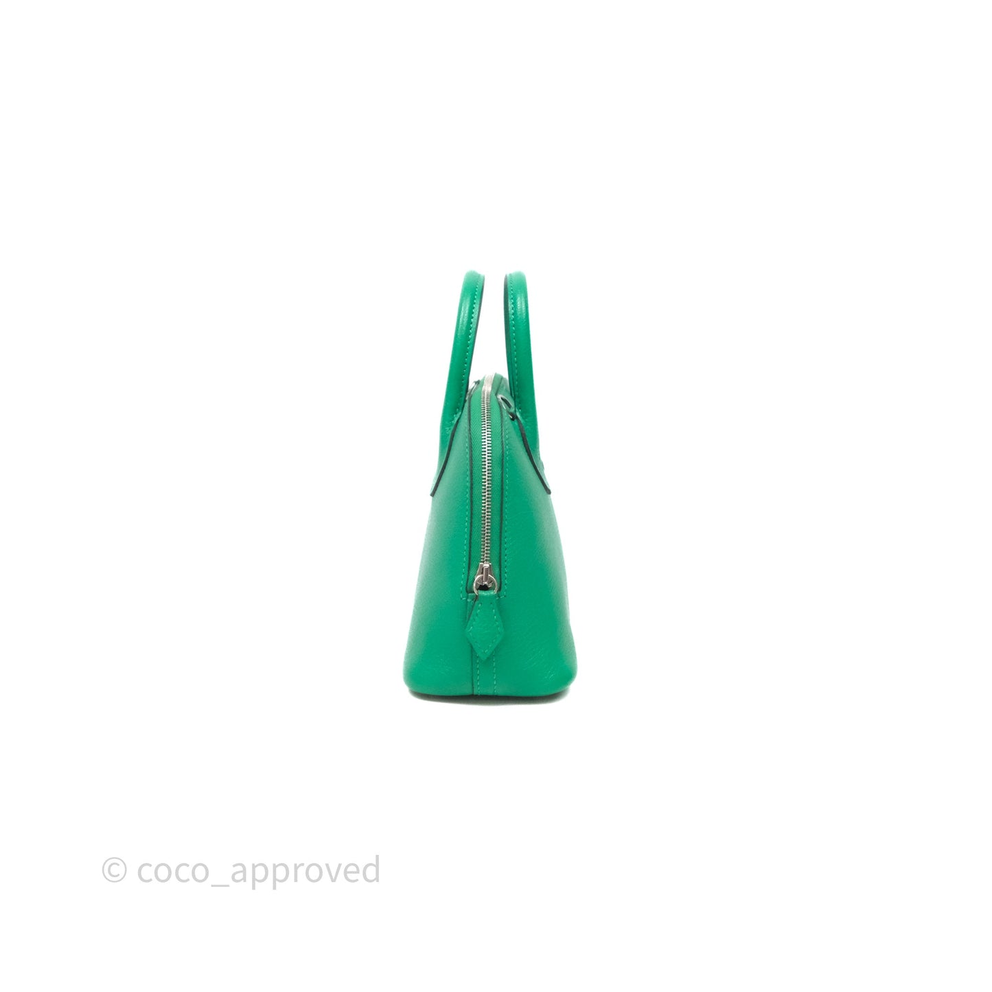 Hermès Bolide Mini 1923 Menthe 6W Chèvre Mysore Palladium Hardware