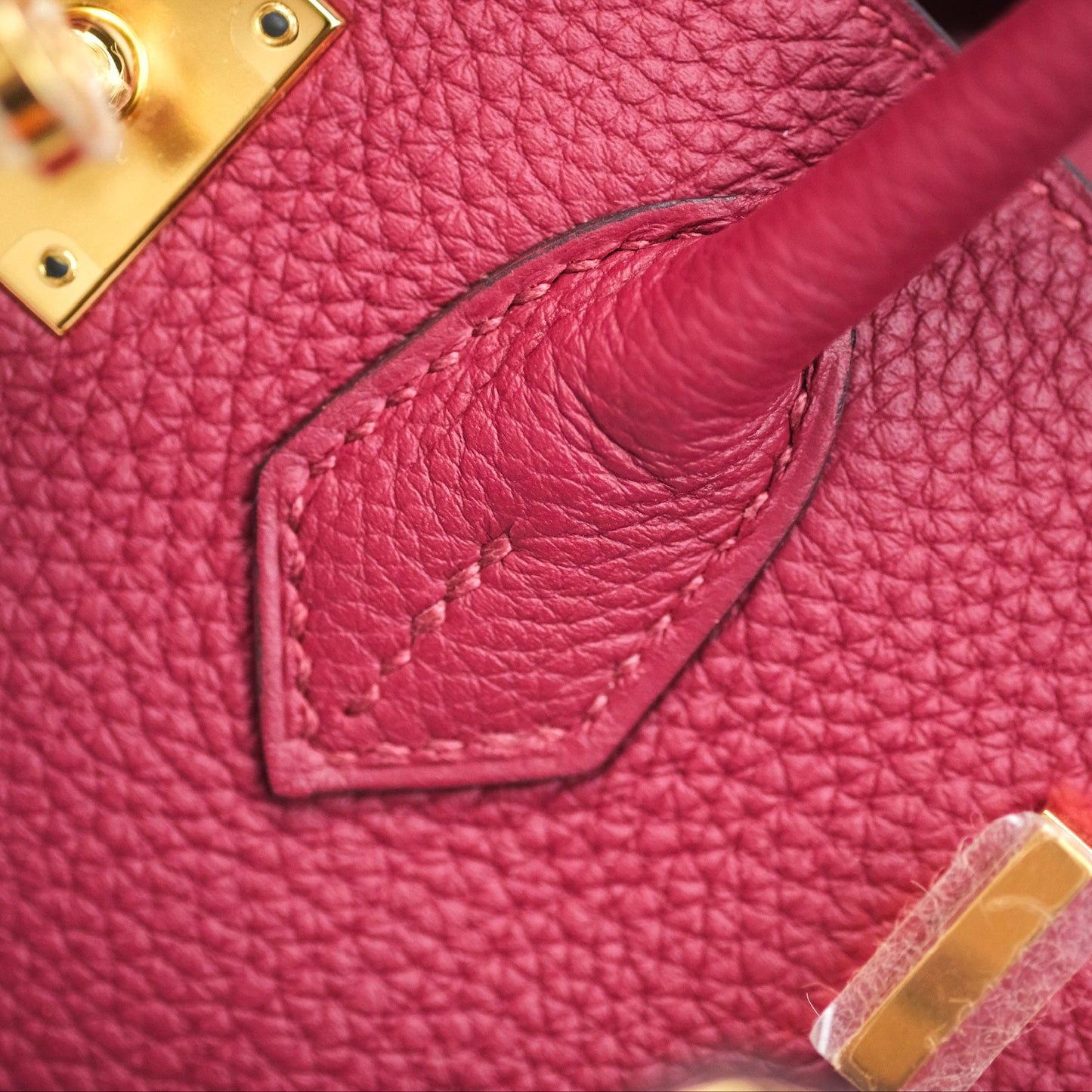 Hermès Birkin 25 Retourne Rouge Grenat K1 Togo Gold Hardware