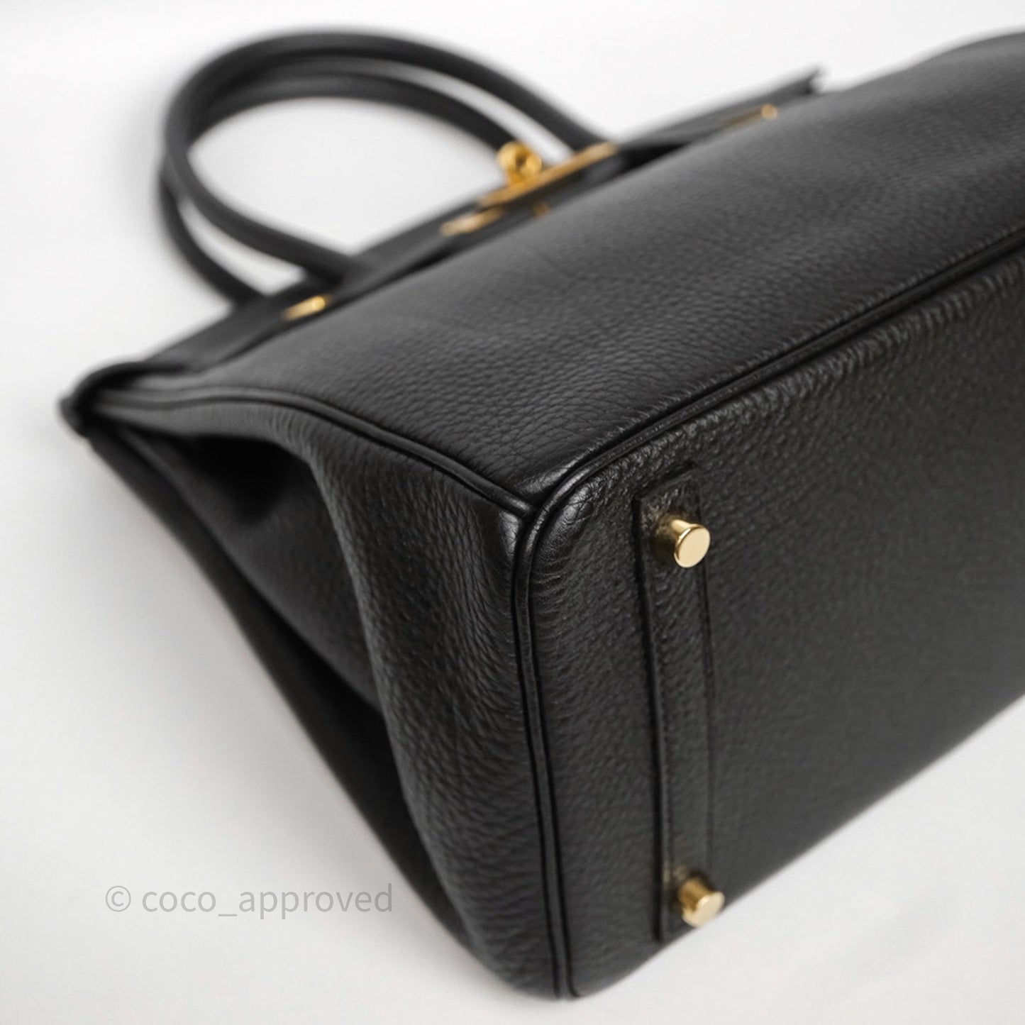 Hermès Birkin 30 Black Noir 89 Togo Gold Hardware