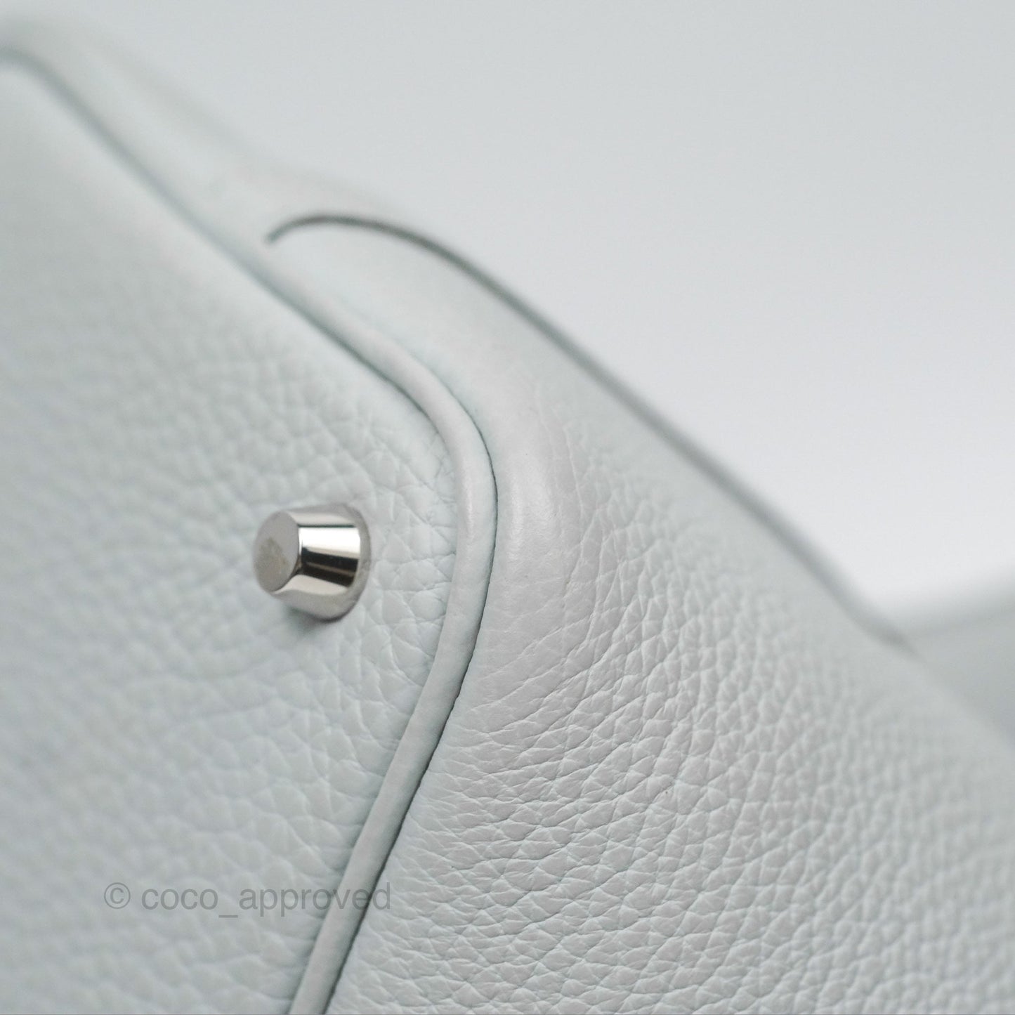 Hermès Picotin Lock 18 Bleu Pale Taurillon Clemence Palladium Hardware