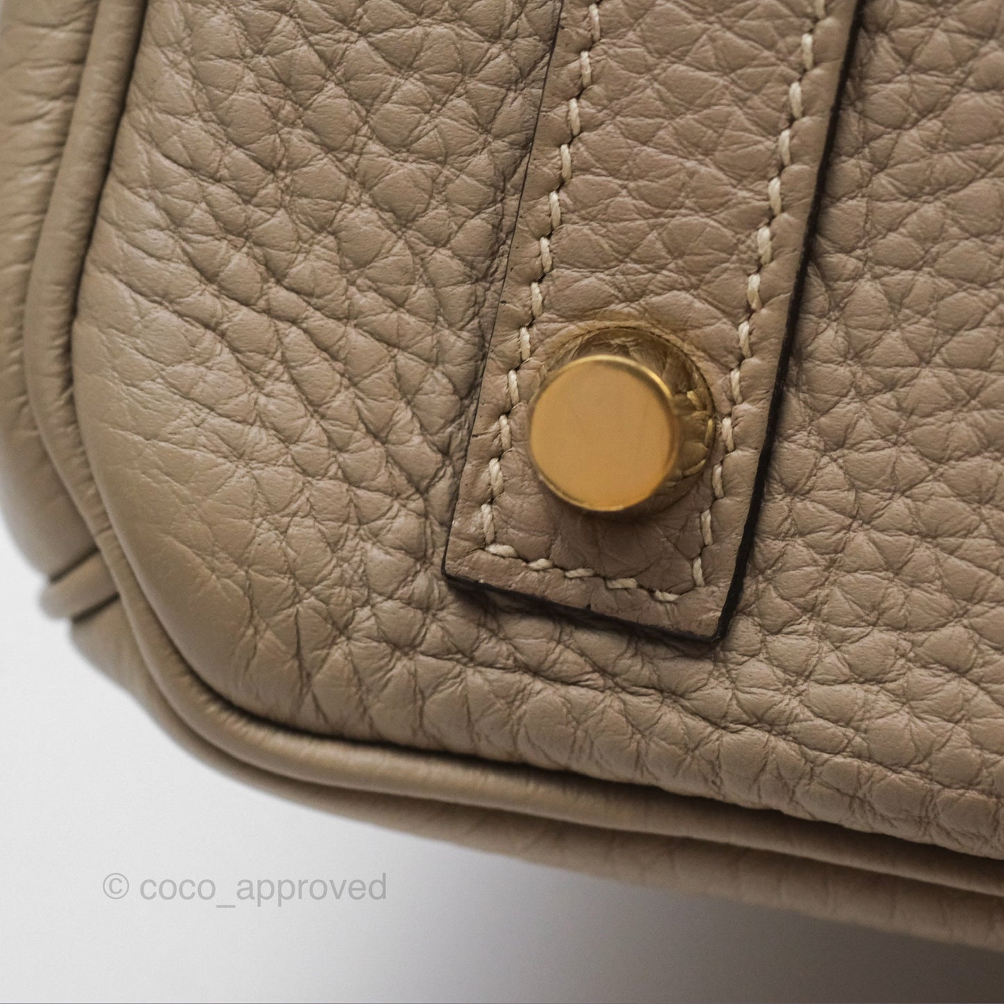 Hermès Birkin 30 Retourne Gris Tourterelle Togo Gold Hardware