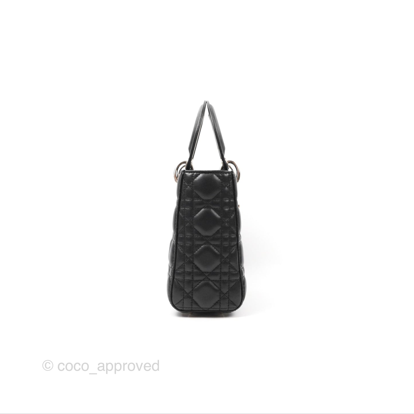 Christian Dior My ABCDior Lady Dior Bag Cannage Lambskin Black Gold Hardware