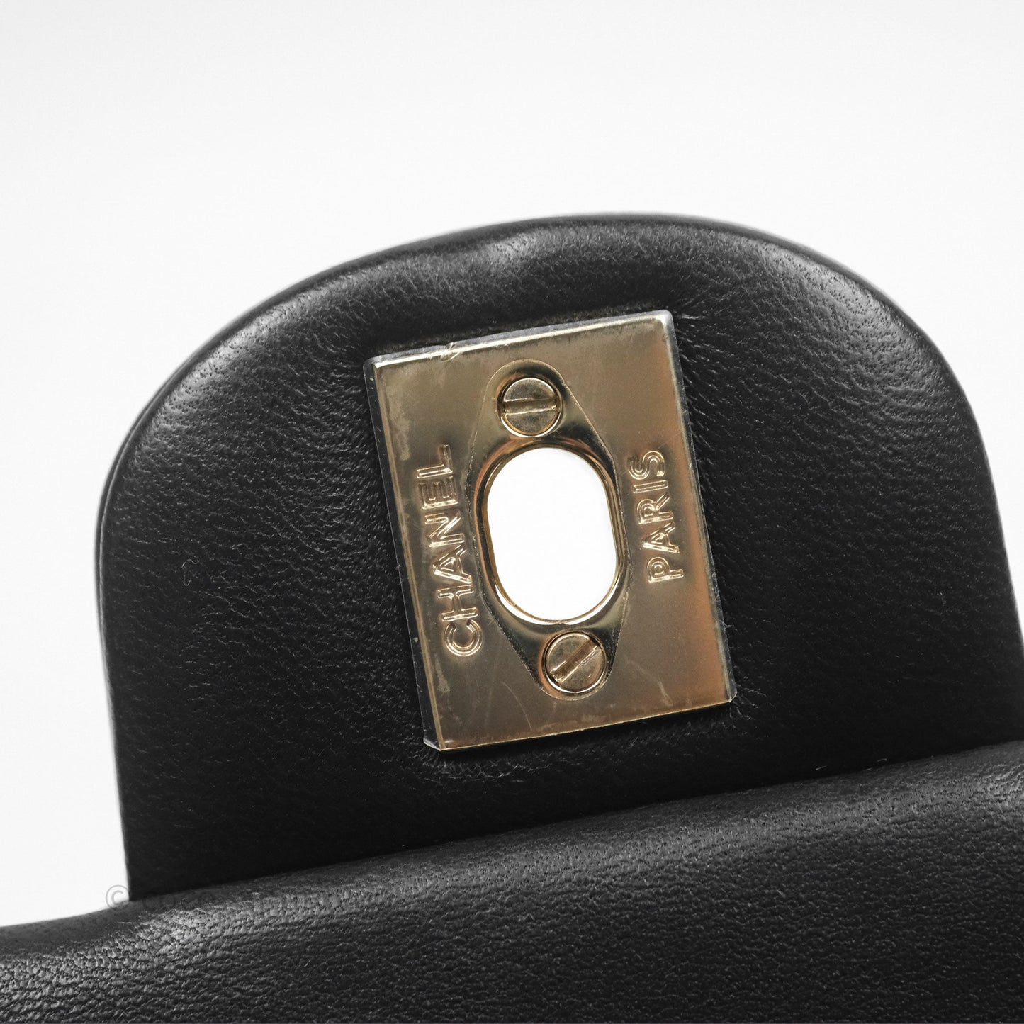 Chanel Top Handle Mini Rectangular Flap Black Lambskin Gold Hardware